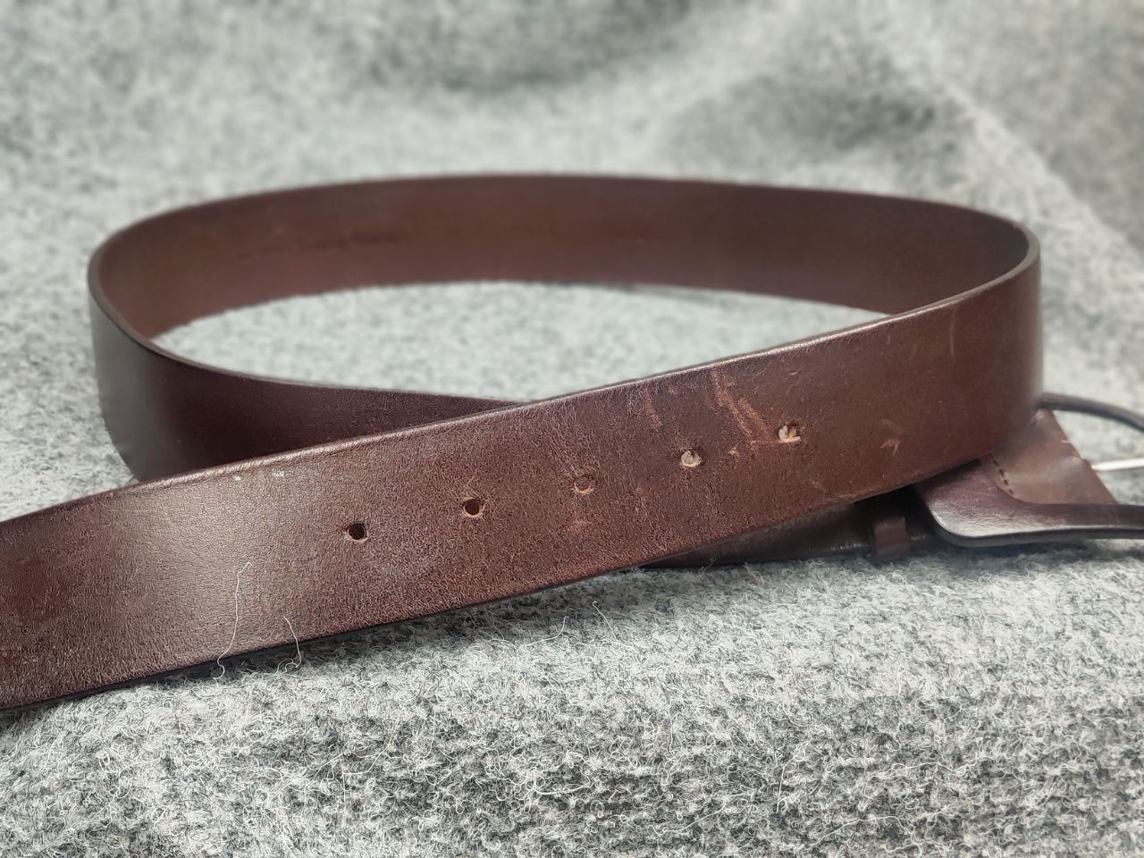 Other Fabrizio Mancini leather Itali Classic Brown Vintage Belt Size ONE SIZE - 9 Thumbnail