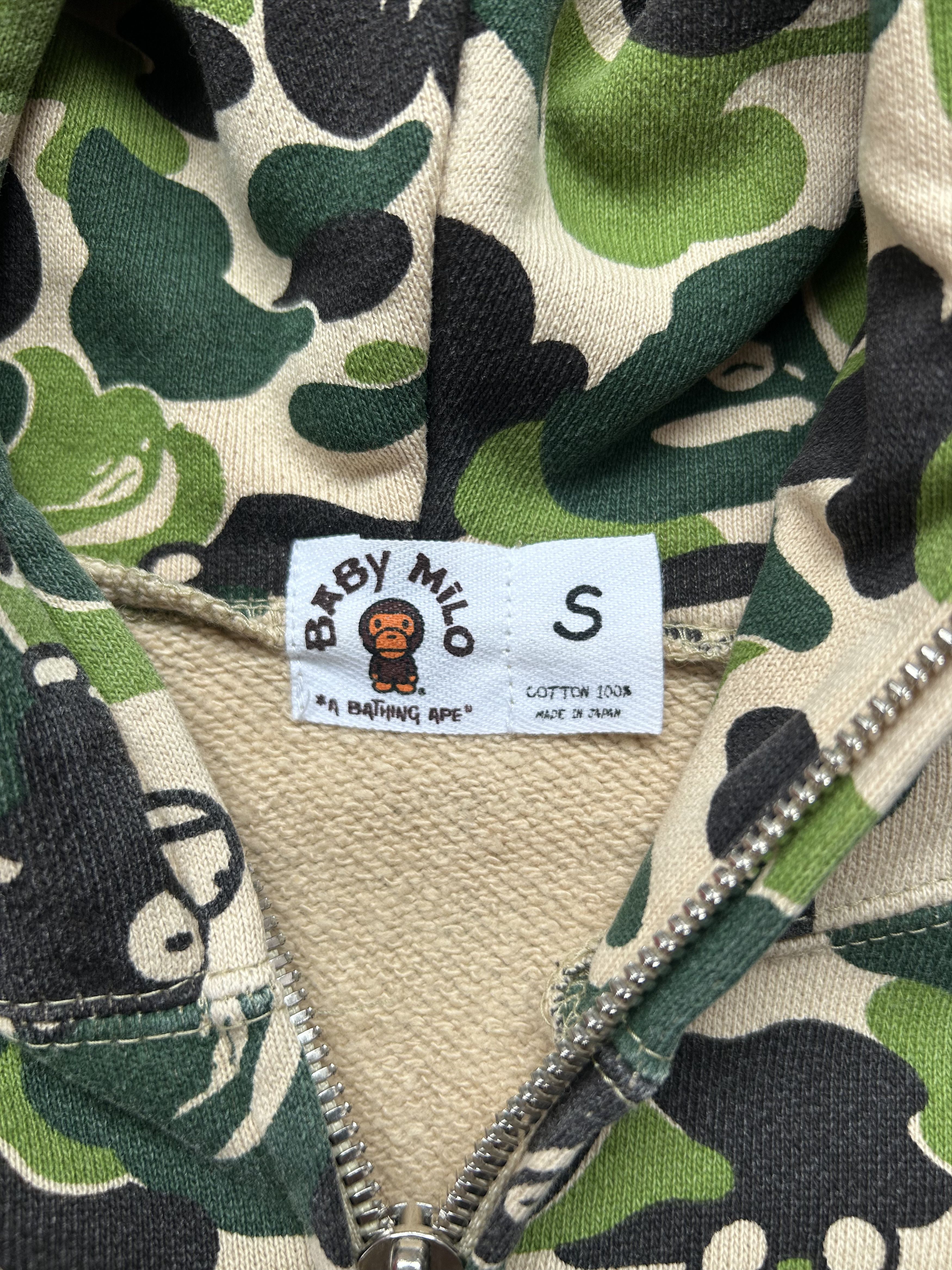 Bape BAPE OG Baby Milo Green “ABC Camo” Full Zip Hoodie [Size S] Size US S / EU 44-46 / 1 - 7 Thumbnail