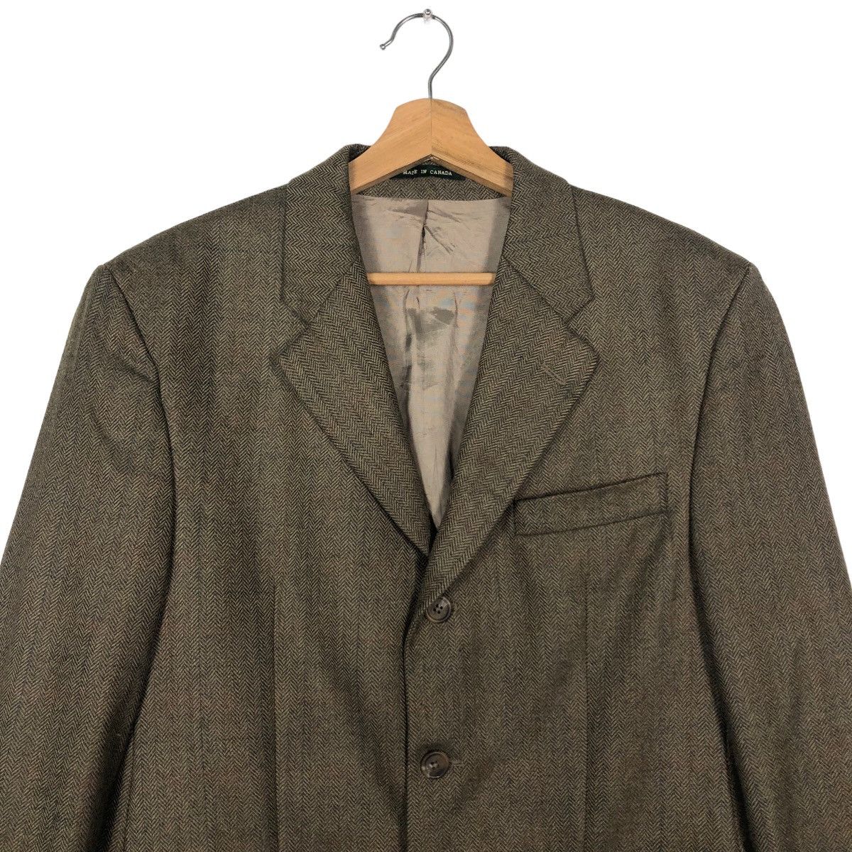 Ralph Lauren 🔥Herringbone Wool Double Breast Coats Ralph Lauren Size US M / EU 48-50 / 2 - 2 Thumbnail
