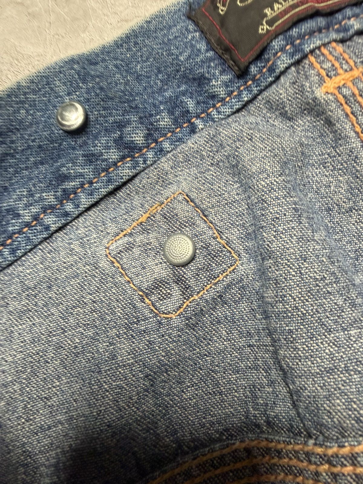 RRL Ralph Lauren Sample RRL Miner Buckle Back Indigo Washed Pants Size US 34 / EU 50 - 6 Thumbnail