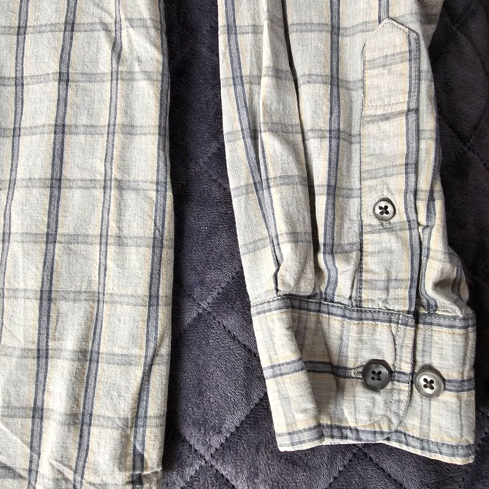 Dockers DOCKERS Button-Up Shirt Men XL Long Sleeve Gray Plaid Cotton Casual Size US XL / EU 56 / 4 - 6 Thumbnail