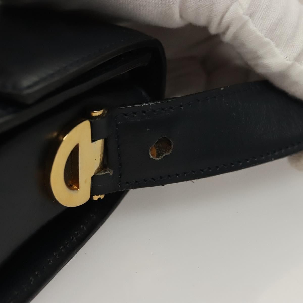 Celine CELINE Shoulder Bag Leather Navy Gold Size ONE SIZE - 9 Thumbnail