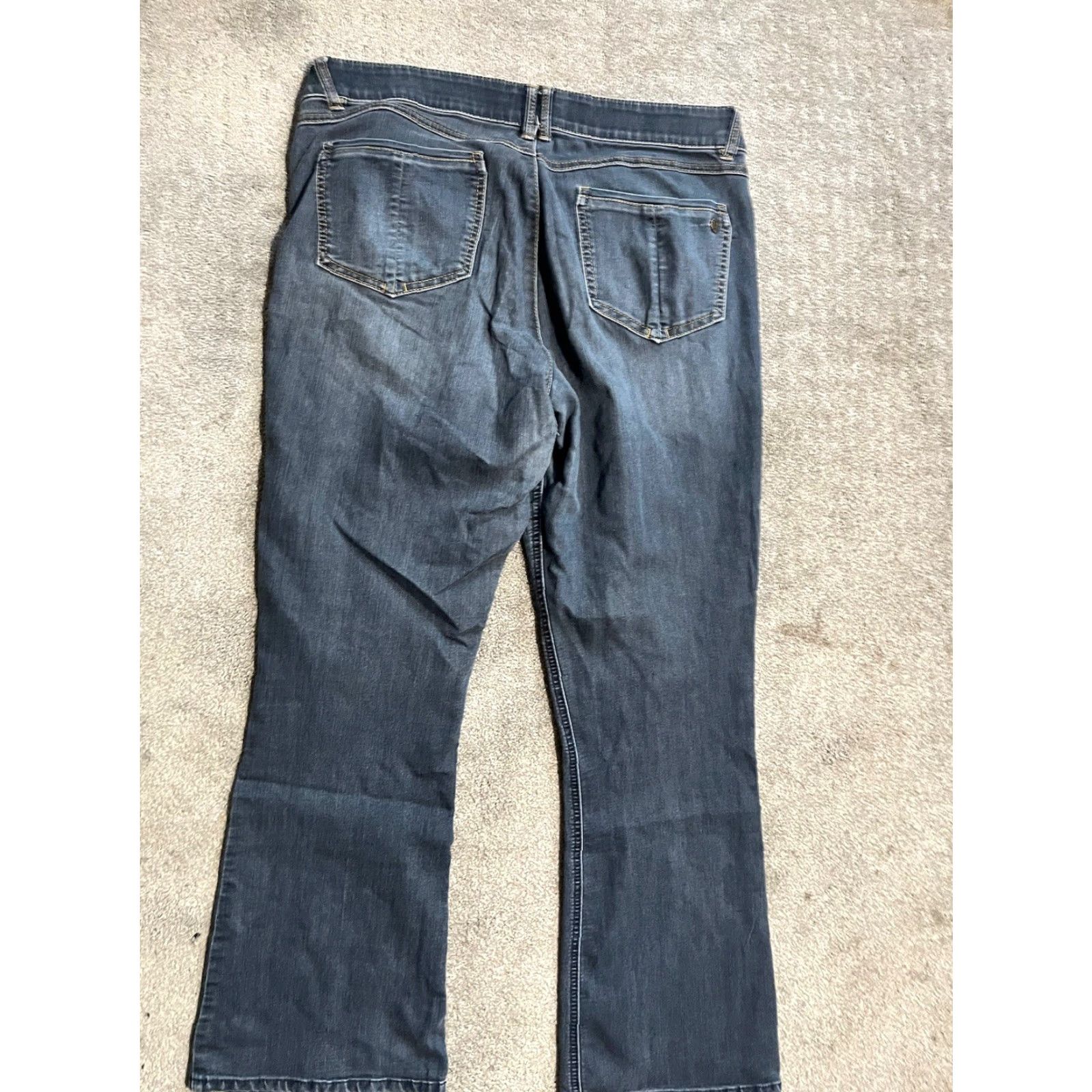 Vintage VINTAGE Democracy Jeans Women's 16 Boot Cut stretch Embroidered Pockets Ab Solution Size 38" / US 16 / IT 52 - 3 Thumbnail