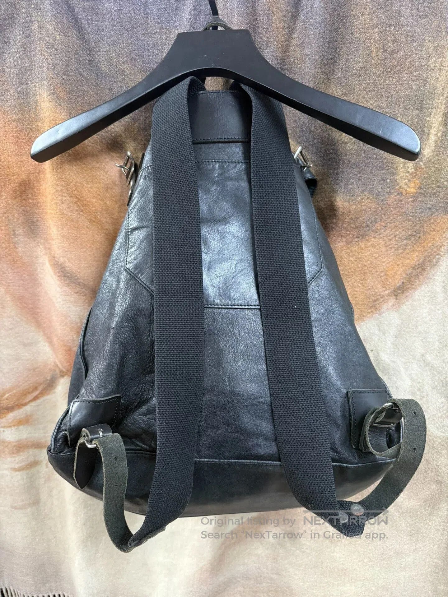 Yohji Yamamoto yohji yamamoto leather backpack with adjustable straps. Size ONE SIZE - 4 Thumbnail