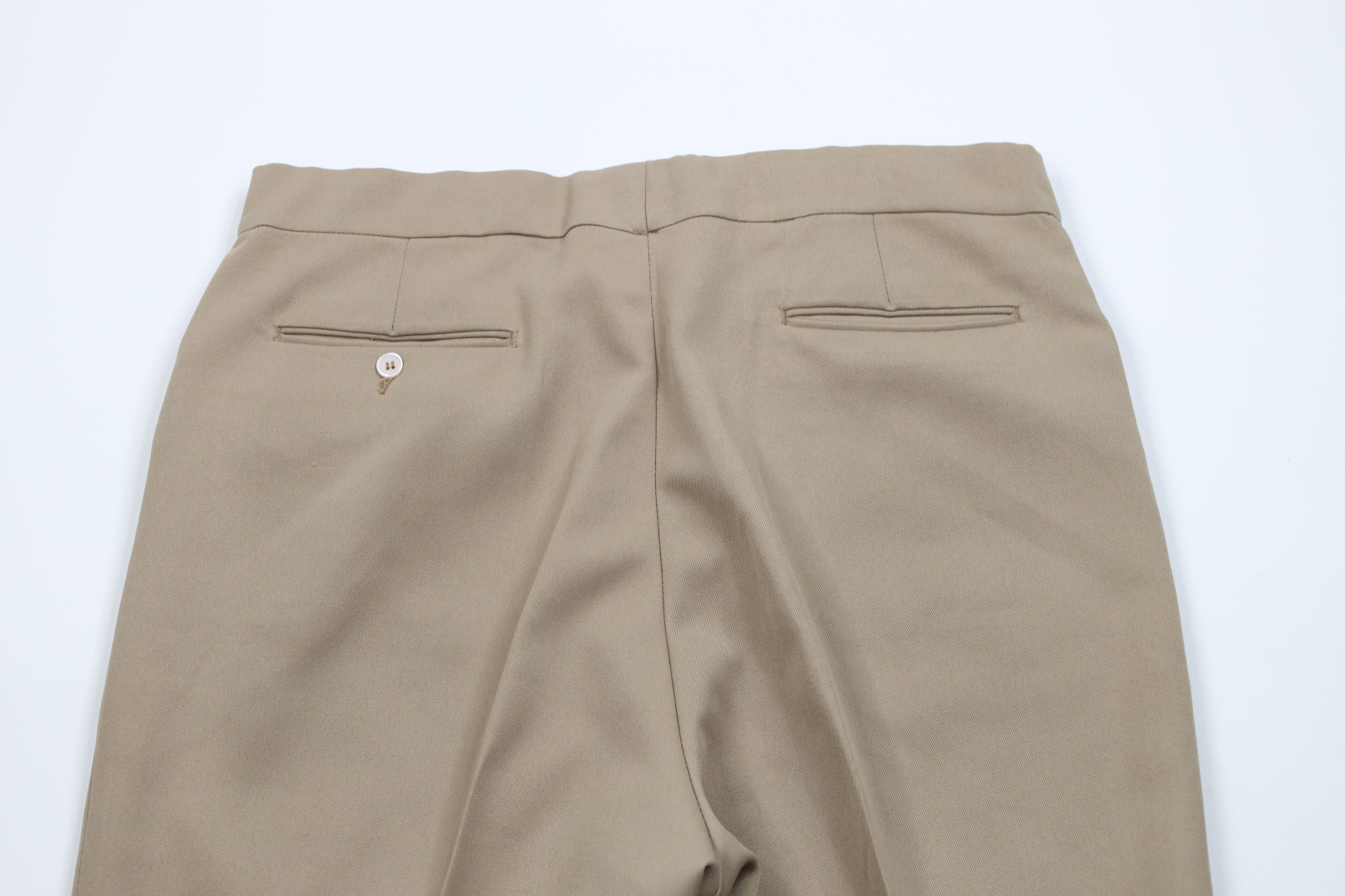 Vintage Vintage 70s Streetwear Knit Wide Leg Chino Pants Beige USA Size US 34 / EU 50 - 10 Thumbnail
