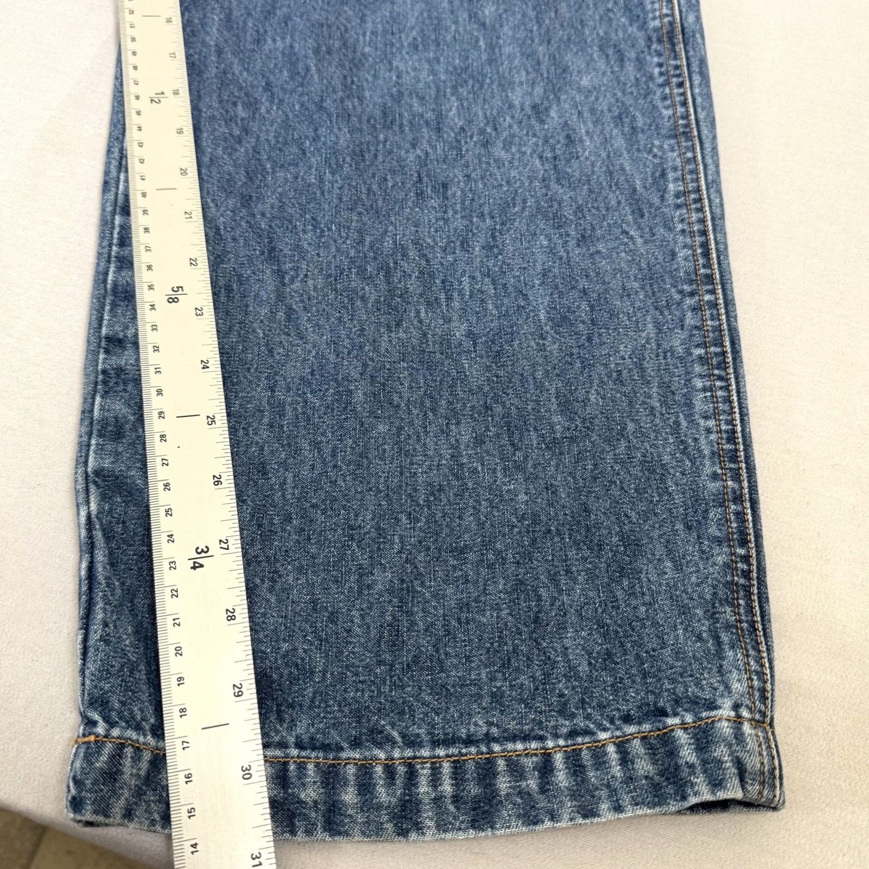 Calvin Klein VINTAGE Calvin Klein Jeans Overalls Mens XL Blue Denim Bib Carpenter Pants 90s Size US 36 / EU 52 - 6 Thumbnail