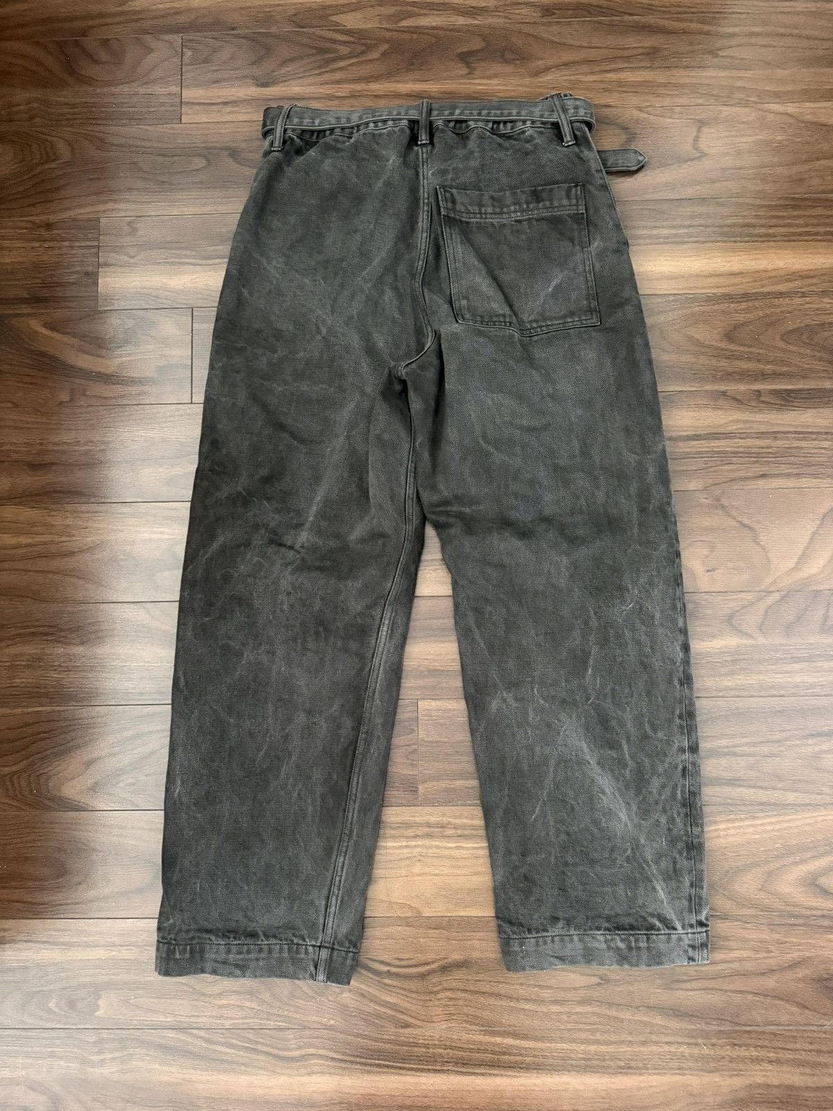YOKO SAKAMOTO Yoko Sakamoto Sumi-ink Dyed Belted Denim sz s Size US 30 / EU 46 - 3 Thumbnail
