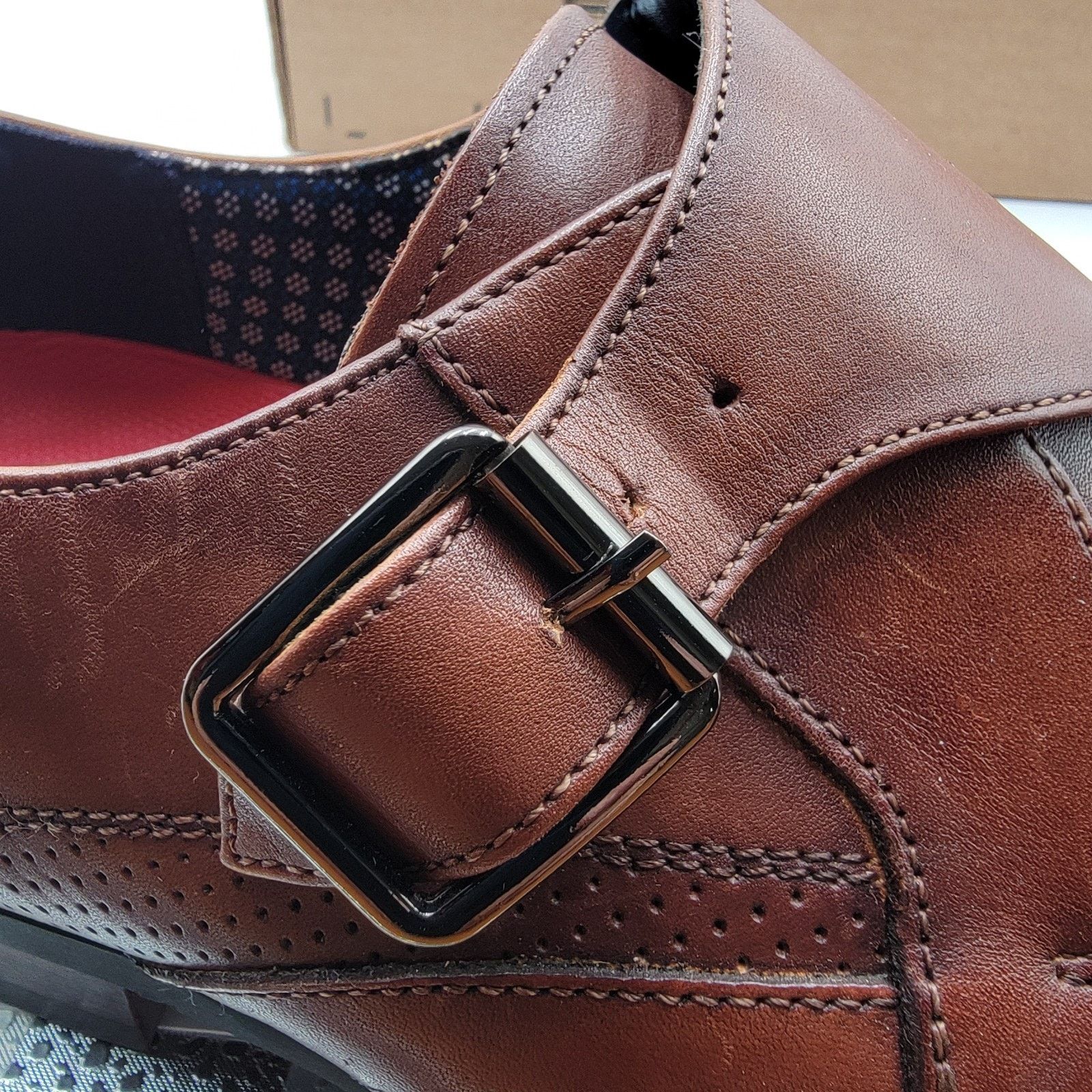Stacy Adams Stacy Adams Karcher Monk Strap Mens Shoes 25590-221 Sz 9.5W Size US 9.5 / EU 42-43 - 11 Thumbnail