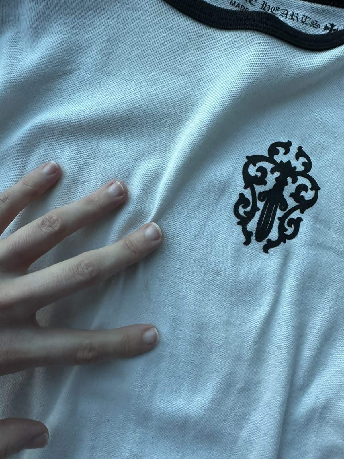Chrome Hearts Chrome Hearts Womens Black White Dagger Long Sleeve Size L / US 10 / IT 46 - 3 Thumbnail