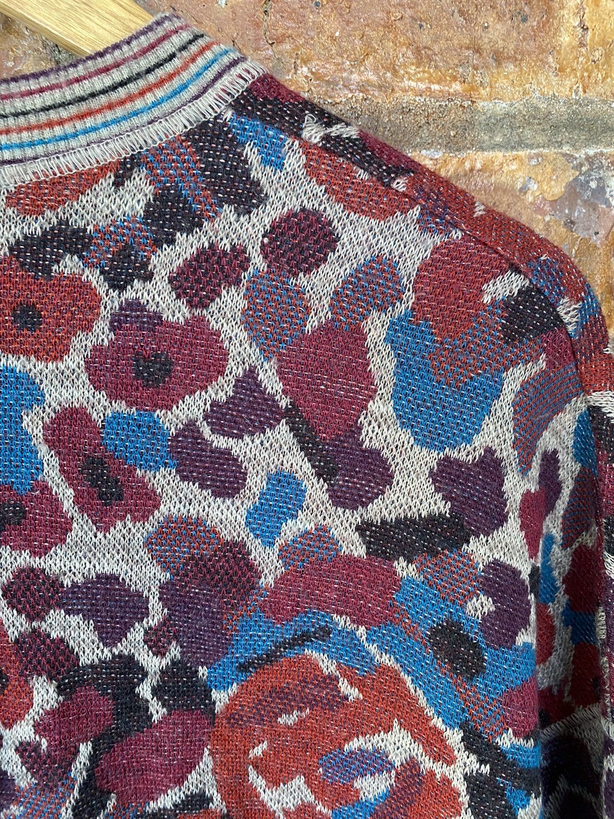 Coogi × Missoni × Yoshiyuki Konishi 1990s Missoni sport Floral jacquard knit Size L / US 10 / IT 46 - 11 Thumbnail