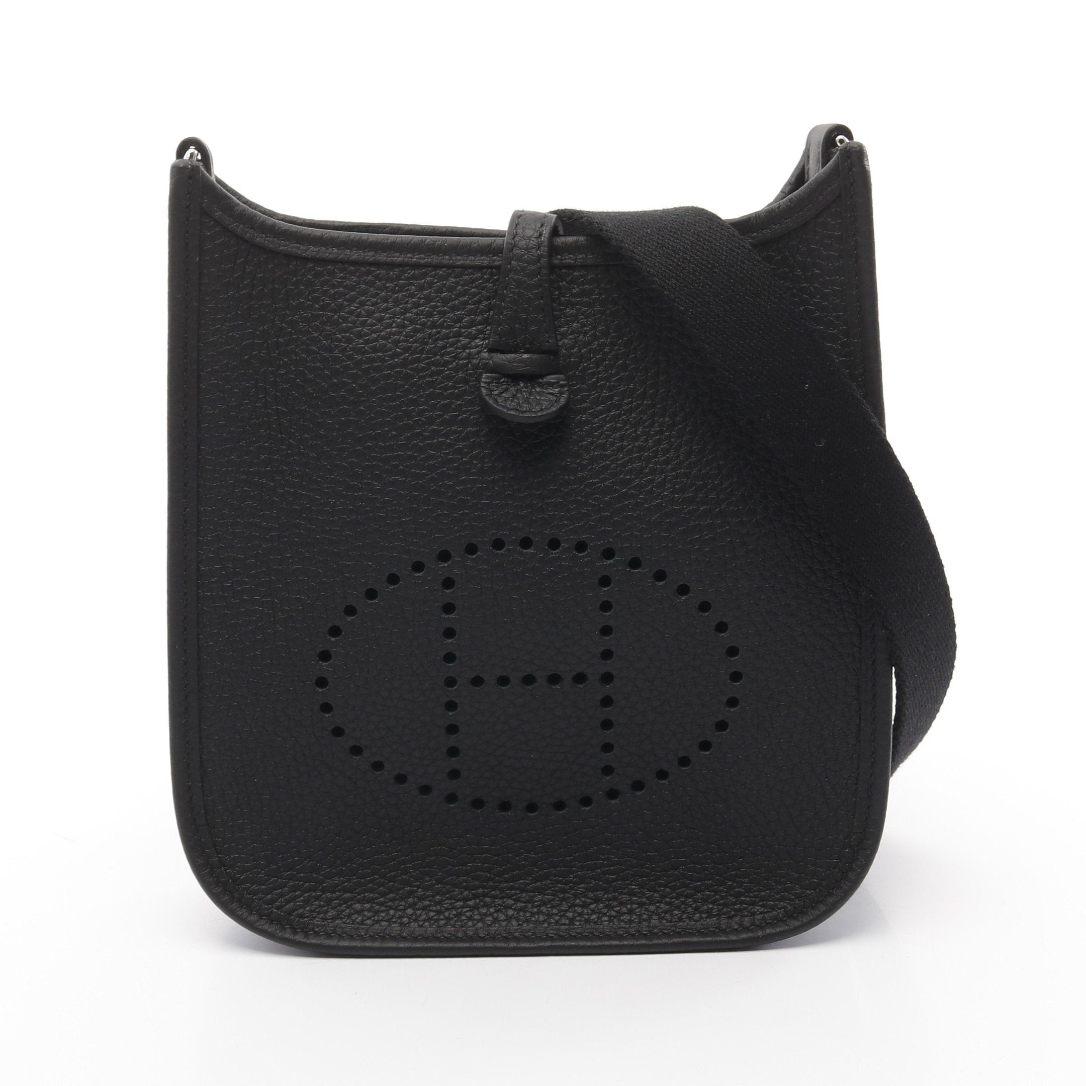 Hermes Hermes Evelyn Tpm Amazon Shoulder Bag Clemence Leather Black Silver Hardware K Stamp Size ONE SIZE - 1 Thumbnail