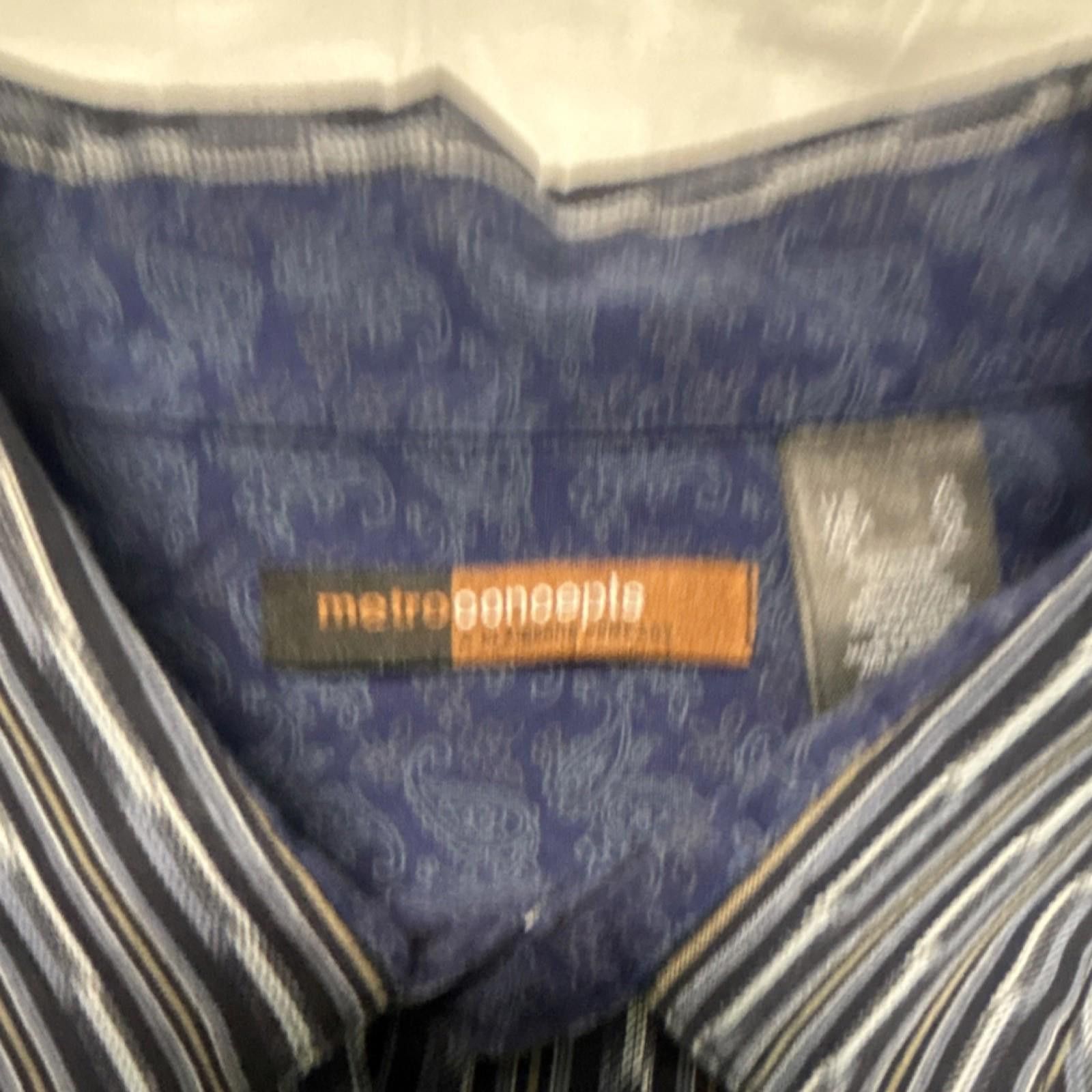 Other Metroconcepts Striped Button-Up Shirt XL Long Sleeve Men Size US XL / EU 56 / 4 - 4 Thumbnail