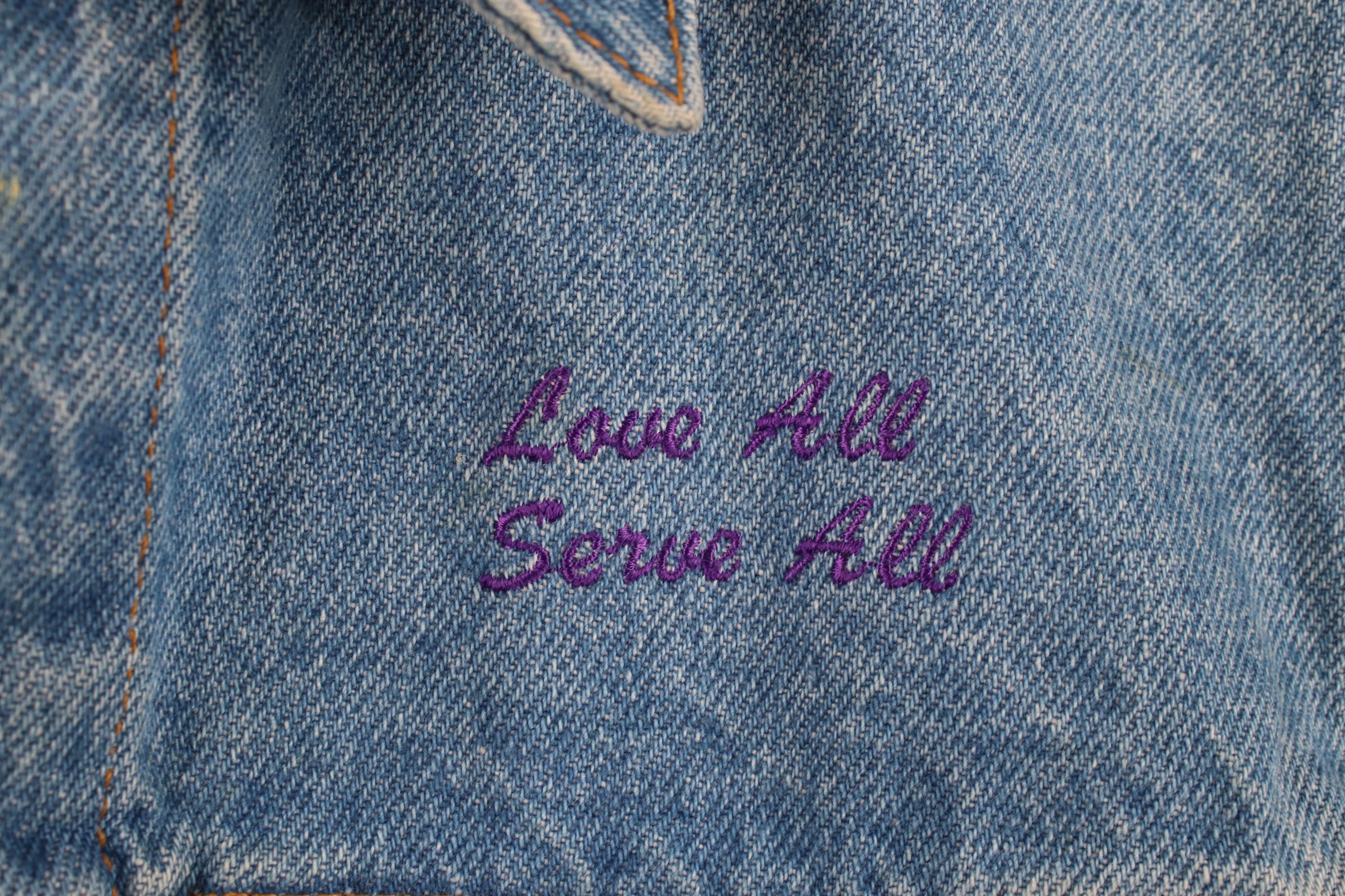 Hard Rock Cafe Vintage 90s Hard Rock Cafe Las Vegas Denim Trucker Jacket Size L / US 10 / IT 46 - 5 Thumbnail