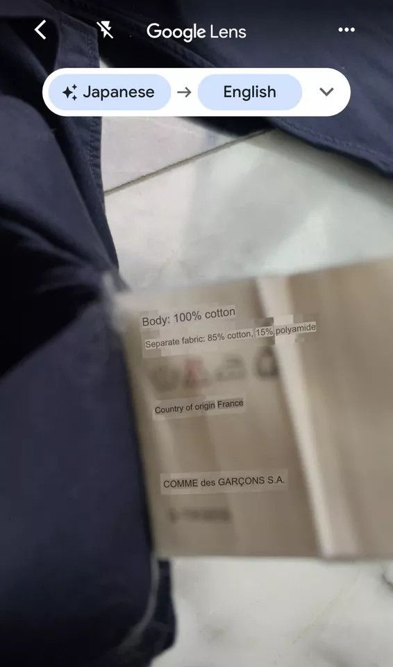 Comme des Garcons Comme des Garcons Two different fabric shirt Size US S / EU 44-46 / 1 - 8 Thumbnail