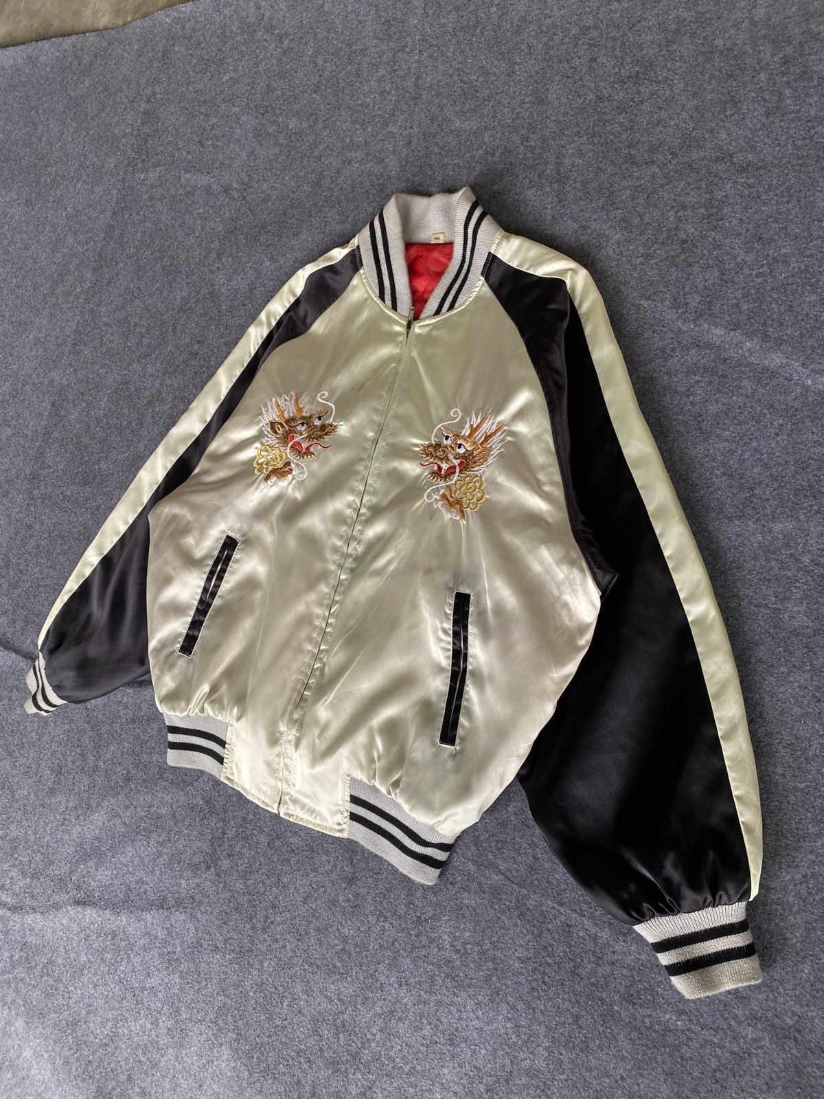 Japanese Brand Vintage sukajan souvenir dragon jacket Size US L / EU 52-54 / 3 - 2 Thumbnail