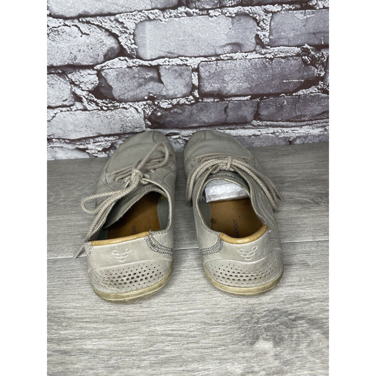 Other Vivobarefoot Primus Lux Gray Leather Lace Athletic Shoes Wom Size US 10 / IT 40 - 22 Thumbnail