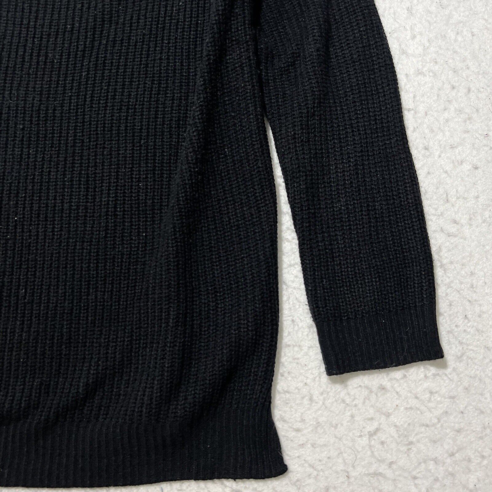 Arizona Jean Co. Arizona XL V-Neck Acrylic Black Ribbed Pullover Sweater Size XL / US 12-14 / IT 48-50 - 5 Thumbnail