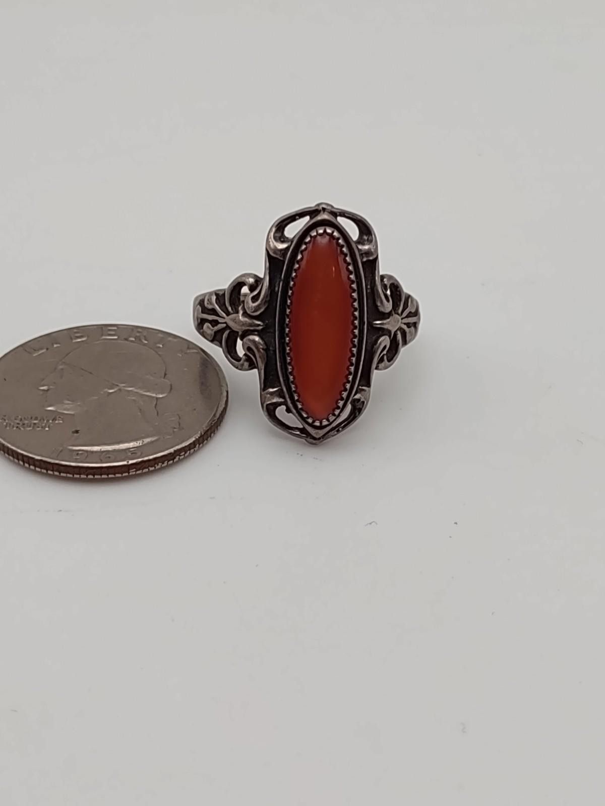 Other Vtg Bell Trading Post Sterling Silver Carnelian Ring Sz 9.5 Size ONE SIZE - 5 Thumbnail