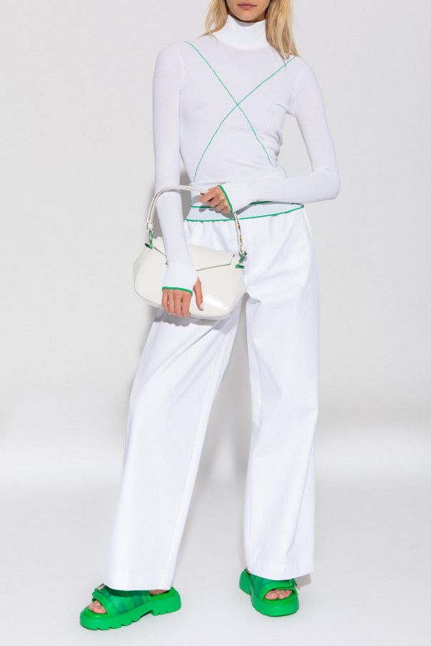 Bottega Veneta o1loc1c0824 695283 Sweater in White Size XS / US 0-2 / IT 36-38 - 2 Thumbnail