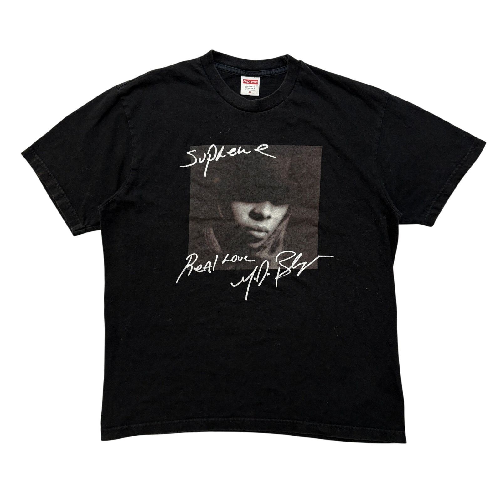 Supreme Supreme Mary J. Blige Real Love Black Graphic T-Shirt M Size US M / EU 48-50 / 2 - 1 Thumbnail