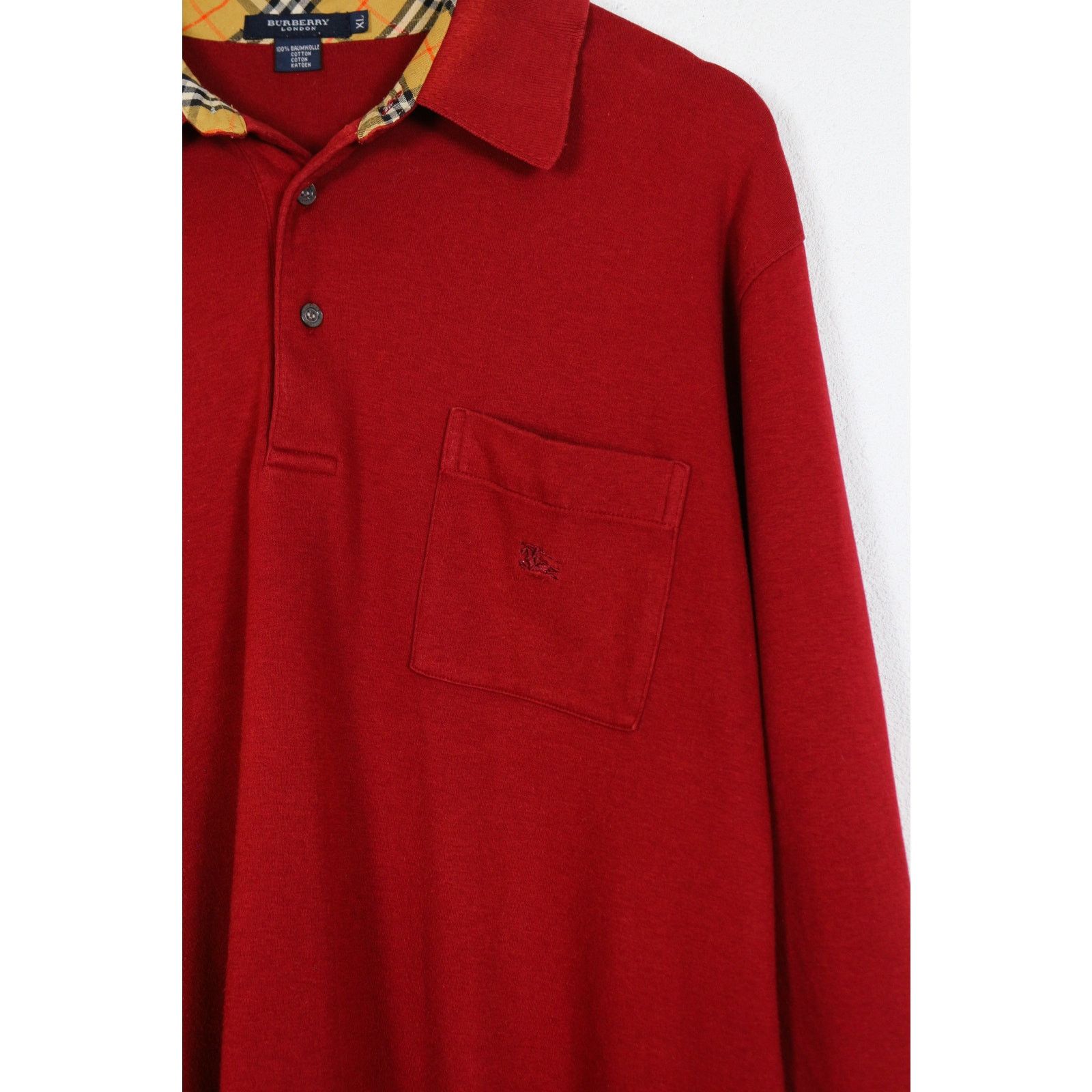 Burberry Vintage Burberry London Logo Knight Rugby Polo Shirt 90s Size US XL / EU 56 / 4 - 5 Thumbnail