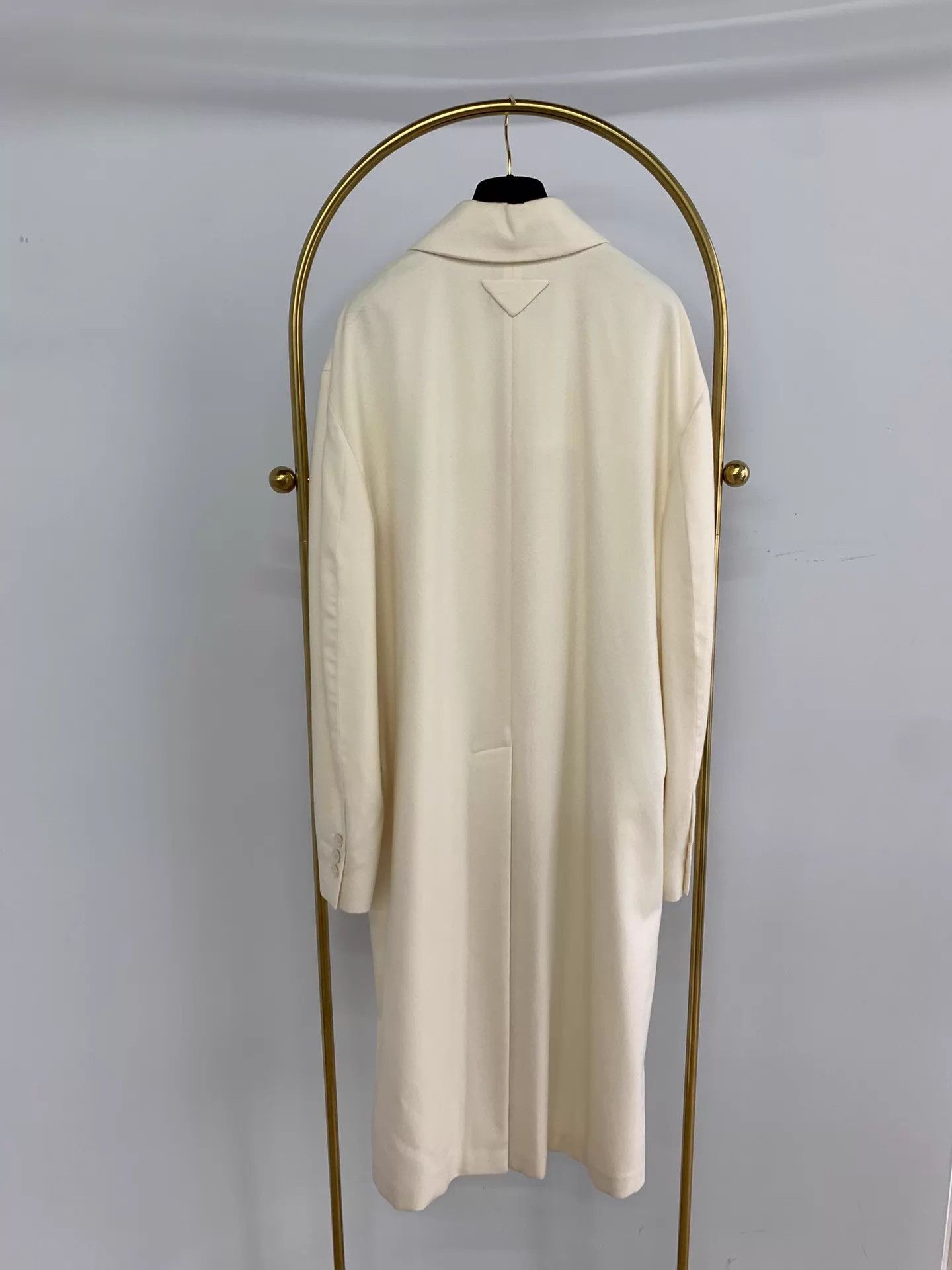 Prada PRADA Cream Cashmere Overcoat Size 38 Size XS / US 0-2 / IT 36-38 - 3 Thumbnail