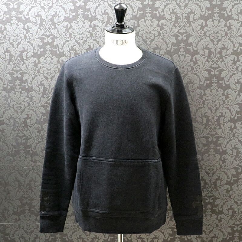 image of Chrome Hearts Cross Patch Front Pocket Sweatshirt in Black, Men's (Size Large)