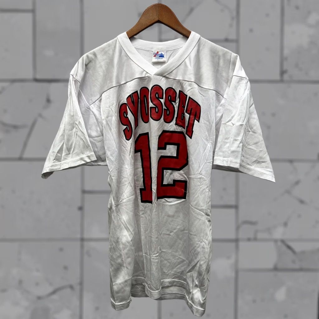 Vintage VINTAGE Majestic Football Jersey Shirt Mens M White USA 12 Size US M / EU 48-50 / 2 - 1 Thumbnail
