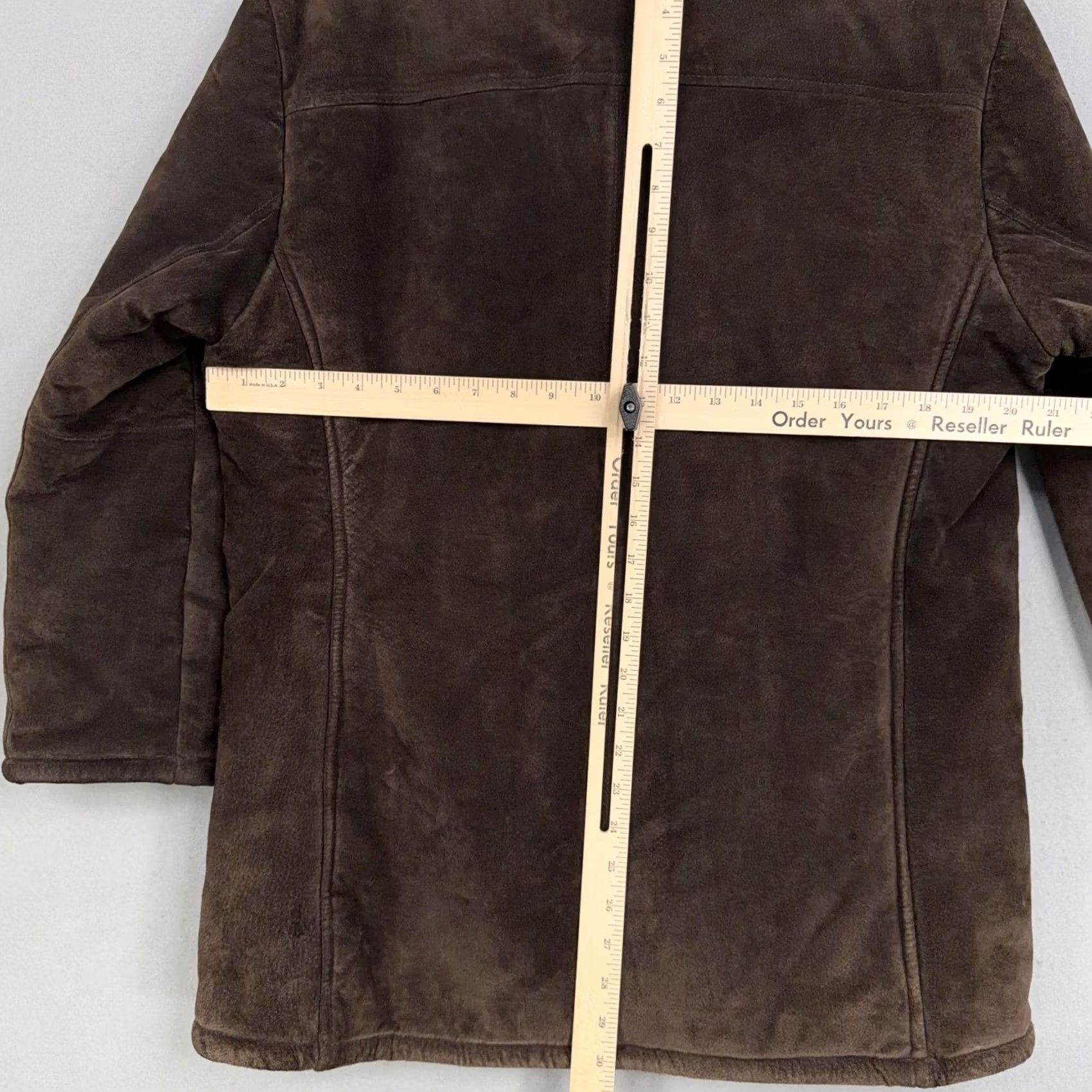 Jones New York Jones New York Sport Coat Womens Medium Brown Suede Faux Fur Lined Pockets Jacket Size M / US 6-8 / IT 42-44 - 7 Thumbnail