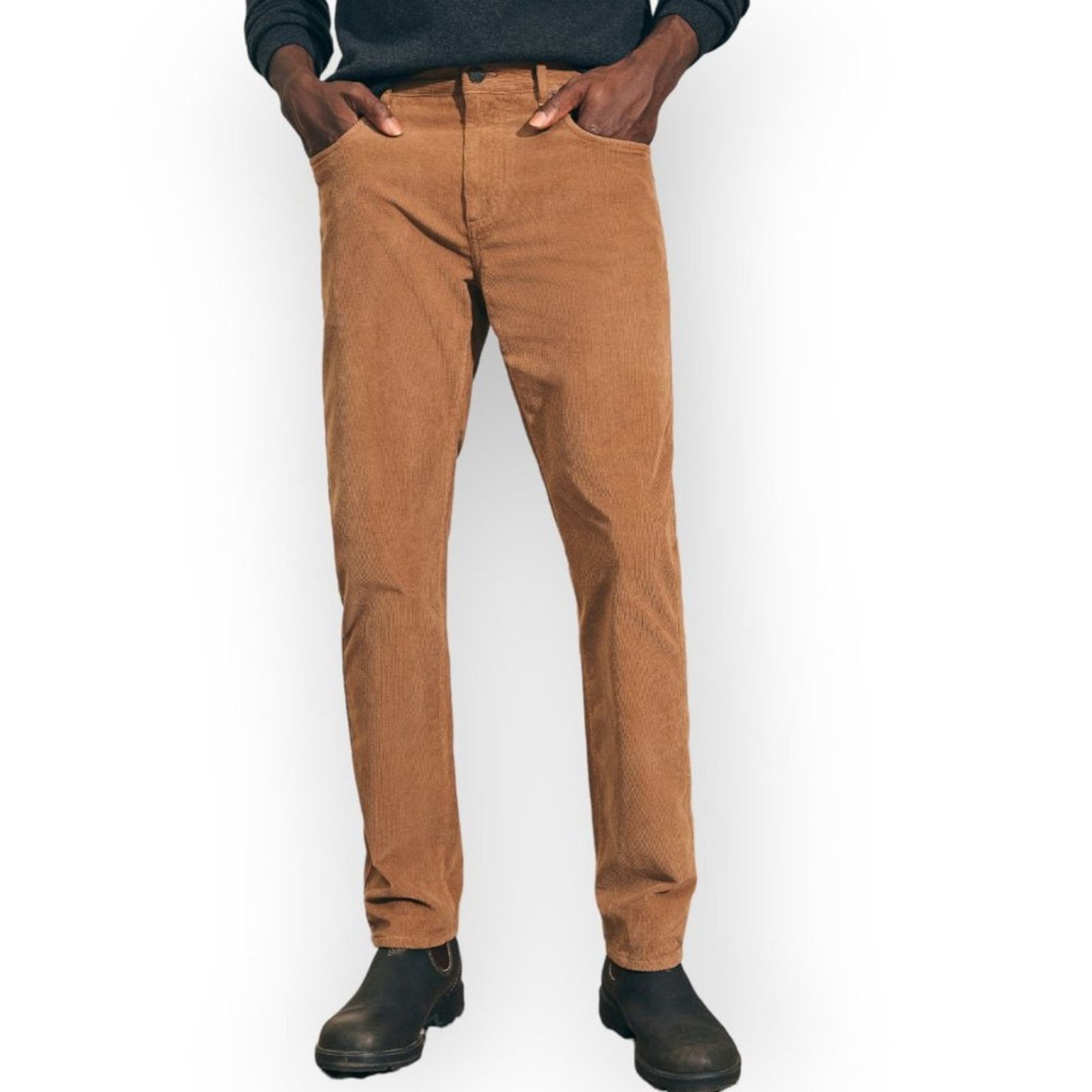 Faherty Faherty Stretch Corduroy 5-Pocket Pant Brown Slim Fit 38x29 Size US 38 / EU 54 - 3 Thumbnail