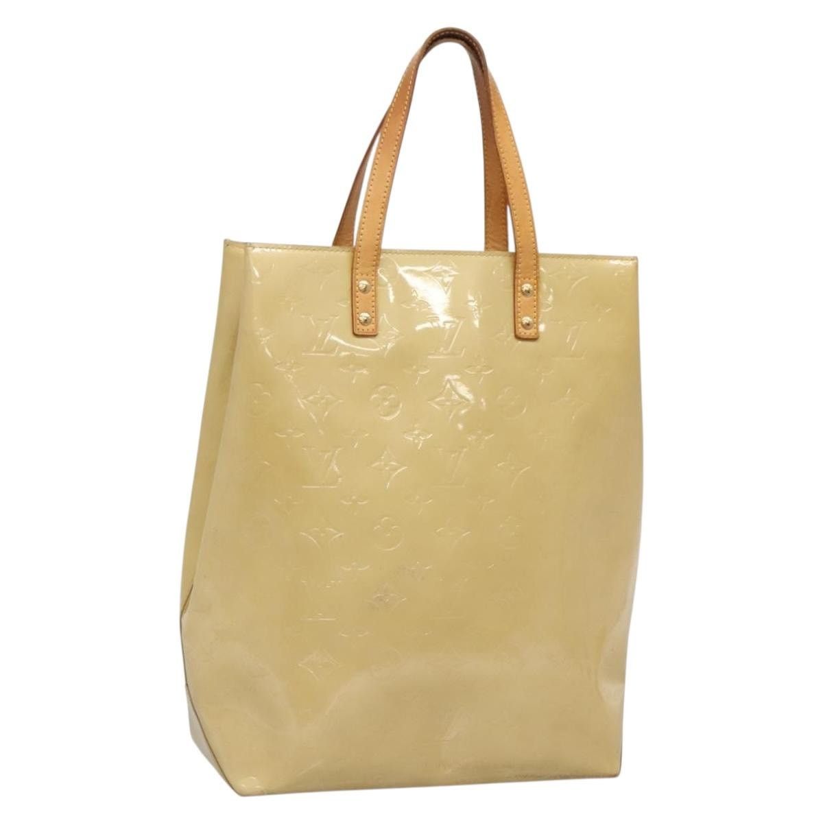 Louis Vuitton LOUIS VUITTON Monogram Vernis Reade MM Hand Bag Beige M91141 Size ONE SIZE - 1 Thumbnail