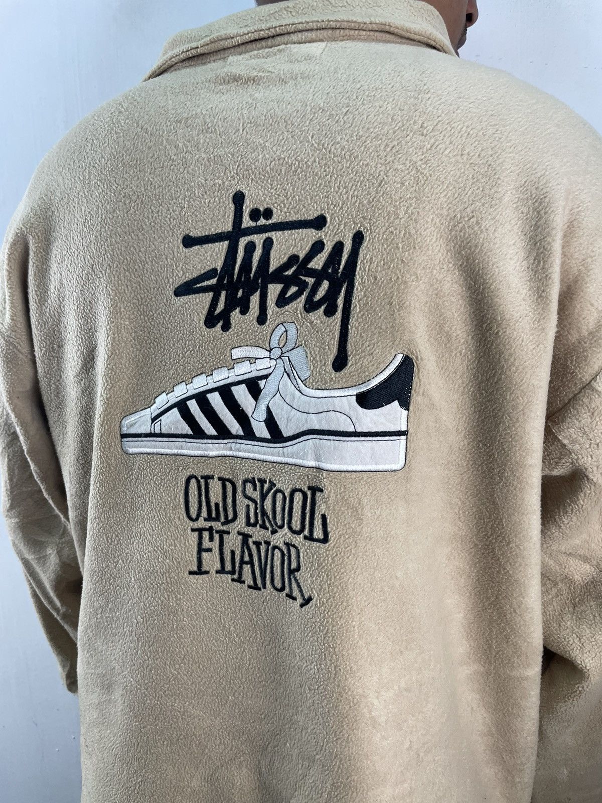 Stussy Vintage 90s Stussy Old Skool Flavor Fleece Jacket Boxy Baggy Size US M / EU 48-50 / 2 - 5 Thumbnail