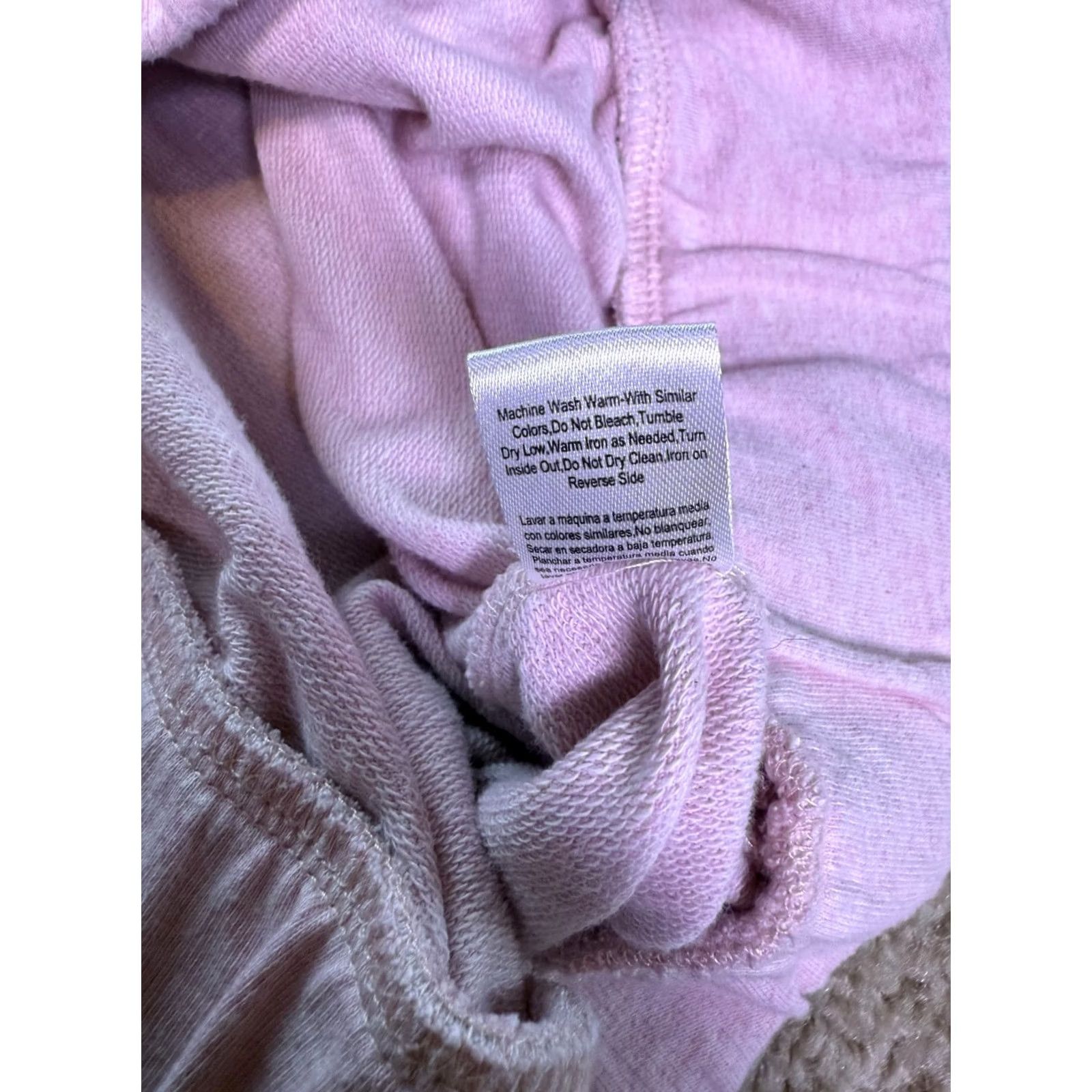 Venus Venus Hoodie Women's Medium Light Pink Drawstring Relaxed Pullover E560 Size M / US 6-8 / IT 42-44 - 6 Thumbnail
