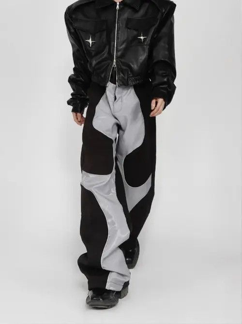 Jean Mauroicardi Soft Patchwork Leather Pants Size US 32 / EU 48 - 4 Thumbnail