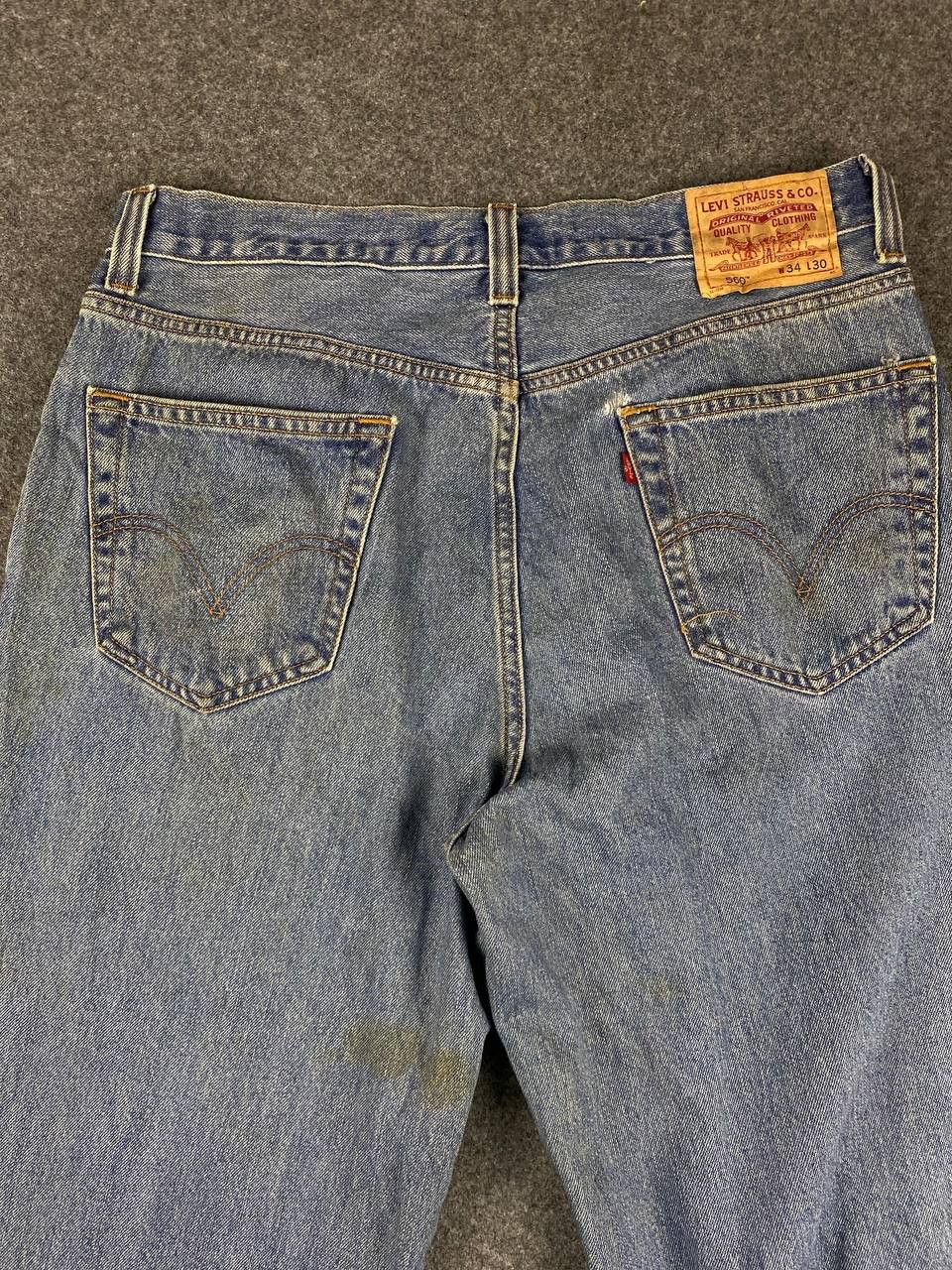 Levi's vintage levis 560 loose fit stained denim Size US 36 / EU 52 - 3 Thumbnail
