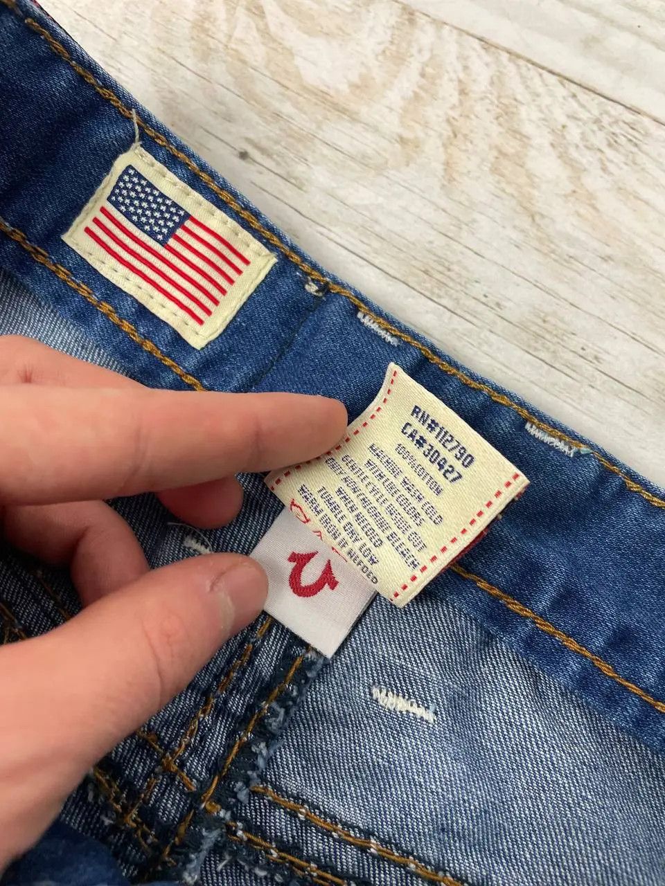 True Religion Vintage True Religion Billy Super Big T Jeans Denim Y2K Size US 30 / EU 46 - 17 Thumbnail
