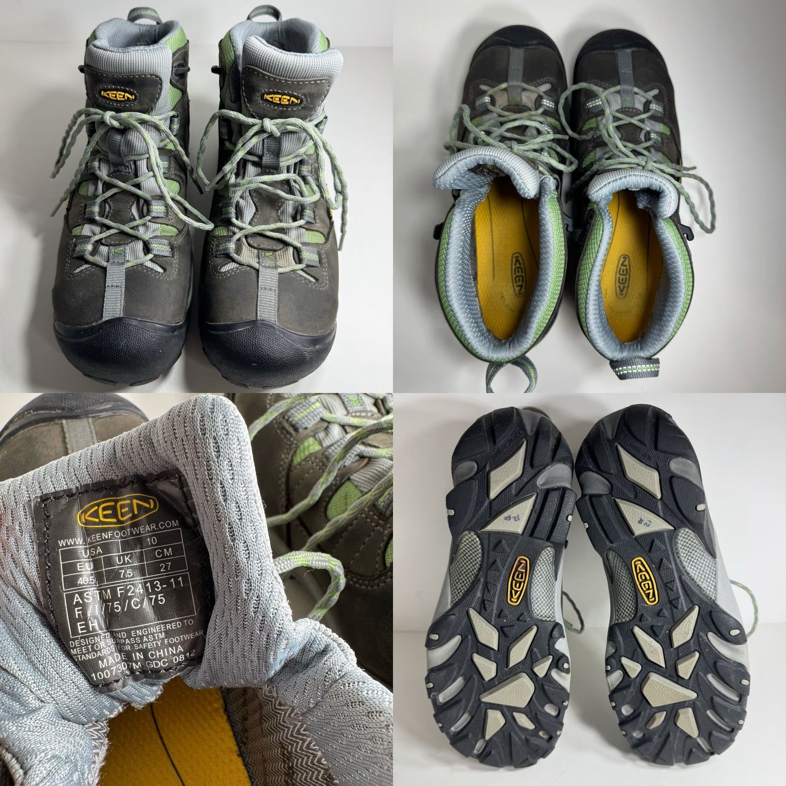 KEEN KEEN Women's Utility Detroit Mid Hiking Work Boots Waterproof Sz 10 F2413-11 Size US 10 / IT 40 - 8 Thumbnail