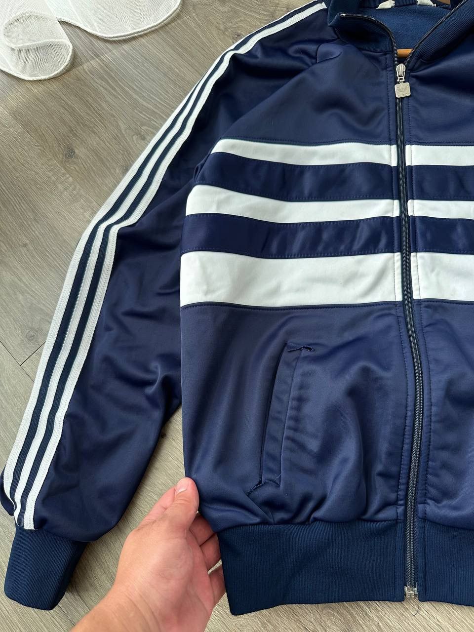Adidas Vintage Adidas Md In Canada 90’s Sportswear Blue Zip Hoodie Size US M / EU 48-50 / 2 - 15 Thumbnail