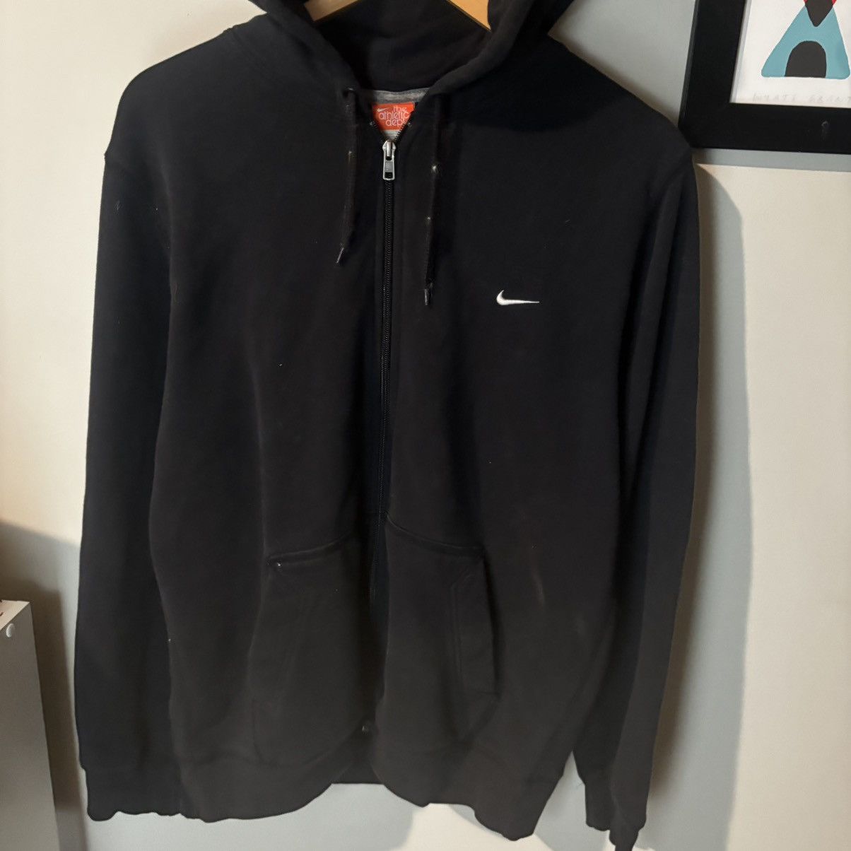 Nike Y2K 2000s Black Faded Nike Zip Up Hoodie | Grailed