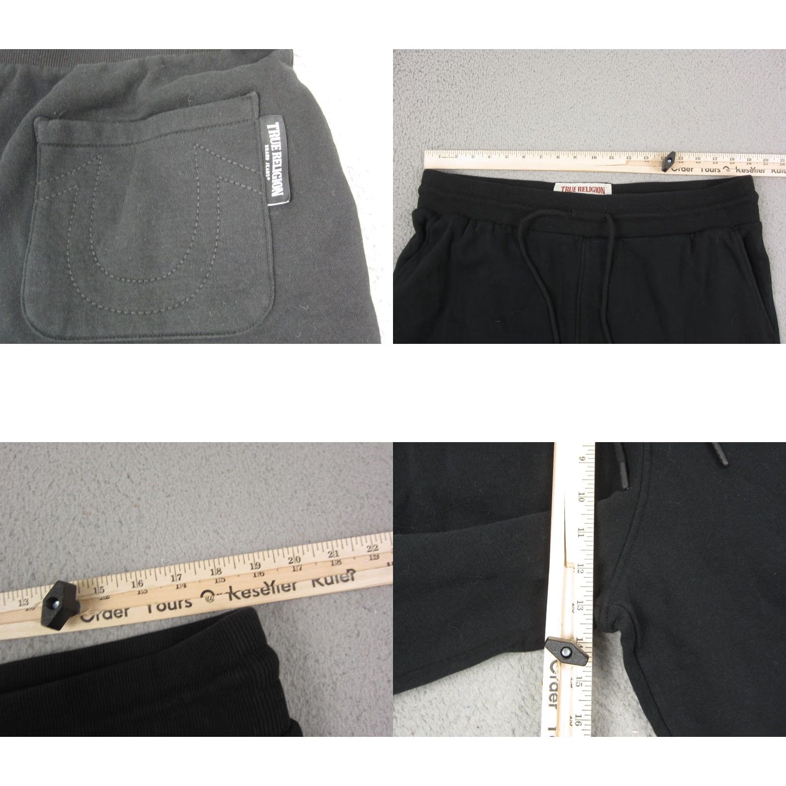 True Religion True Religion Sweatpants Mens XL Black Straight Logo 90s Vintage Not N/A Size US 36 / EU 52 - 9 Thumbnail