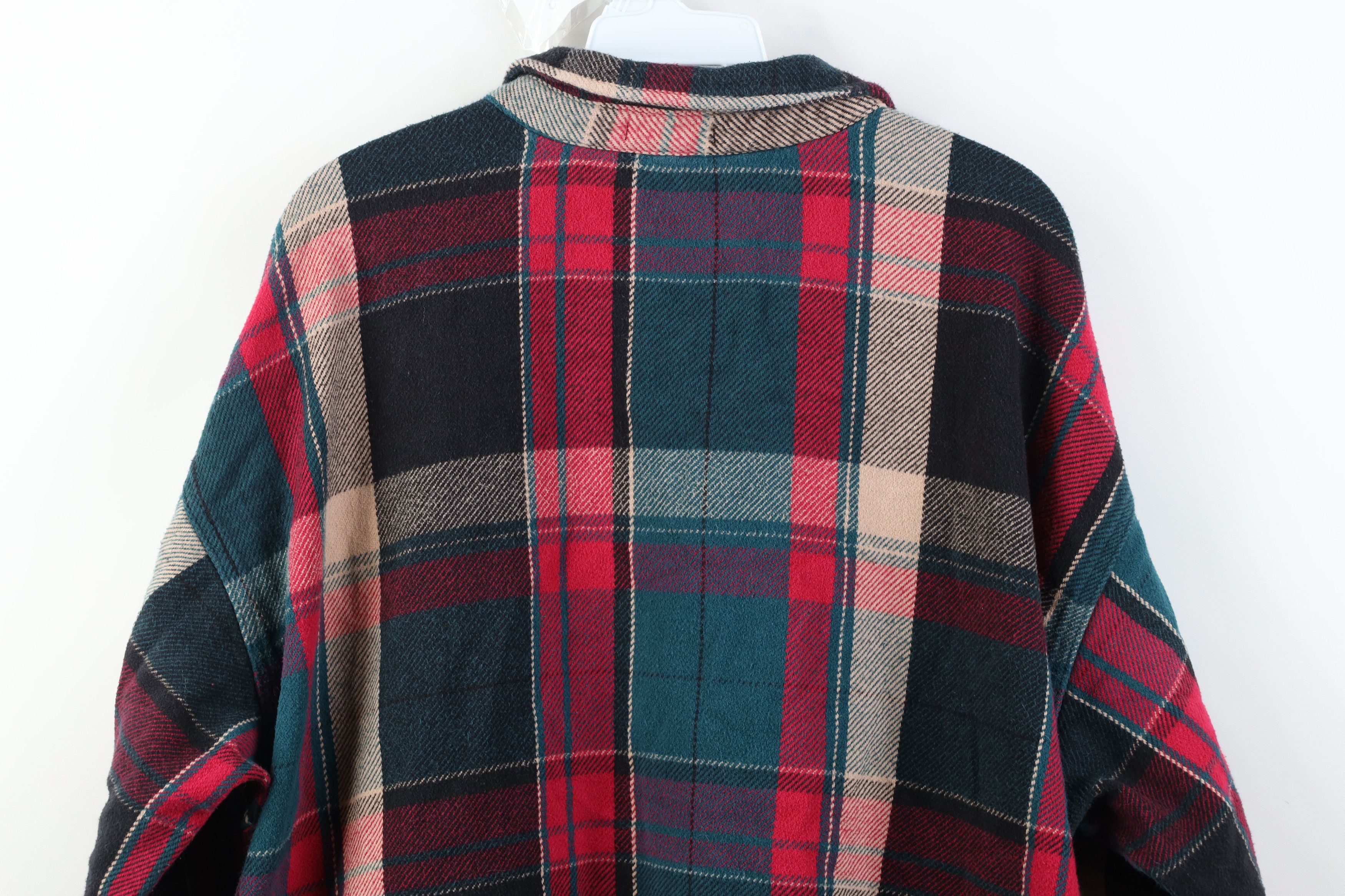 Vintage Vintage 90s Y2K Streetwear Button Shirt Jacket Jac Shirt Size XXL / US 16-18 / IT 52-54 - 14 Thumbnail