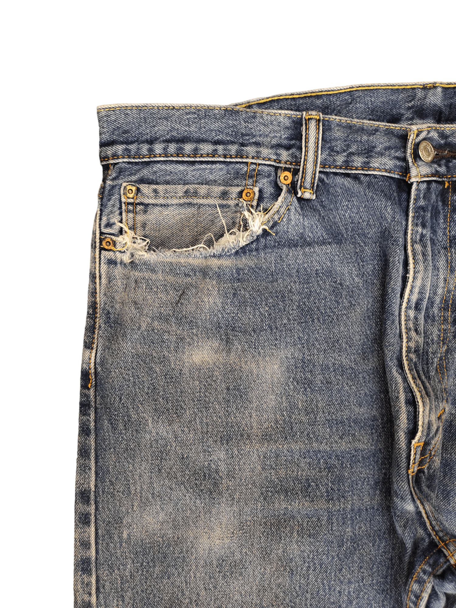 Levi's Vintage Clothing Size 38x29 Vintage Levis 505 Denim Jeans Distressed Size US 38 / EU 54 - 4 Thumbnail