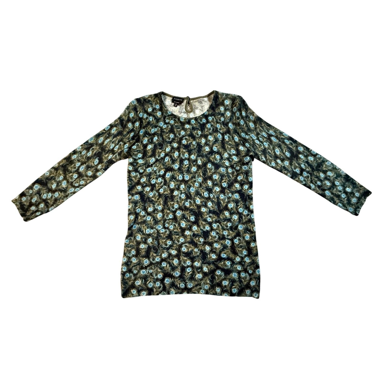 Other Talbots Peacock Crewneck Cashmere Sweater Womens Size XS Size XS / US 0-2 / IT 36-38 - 3 Thumbnail
