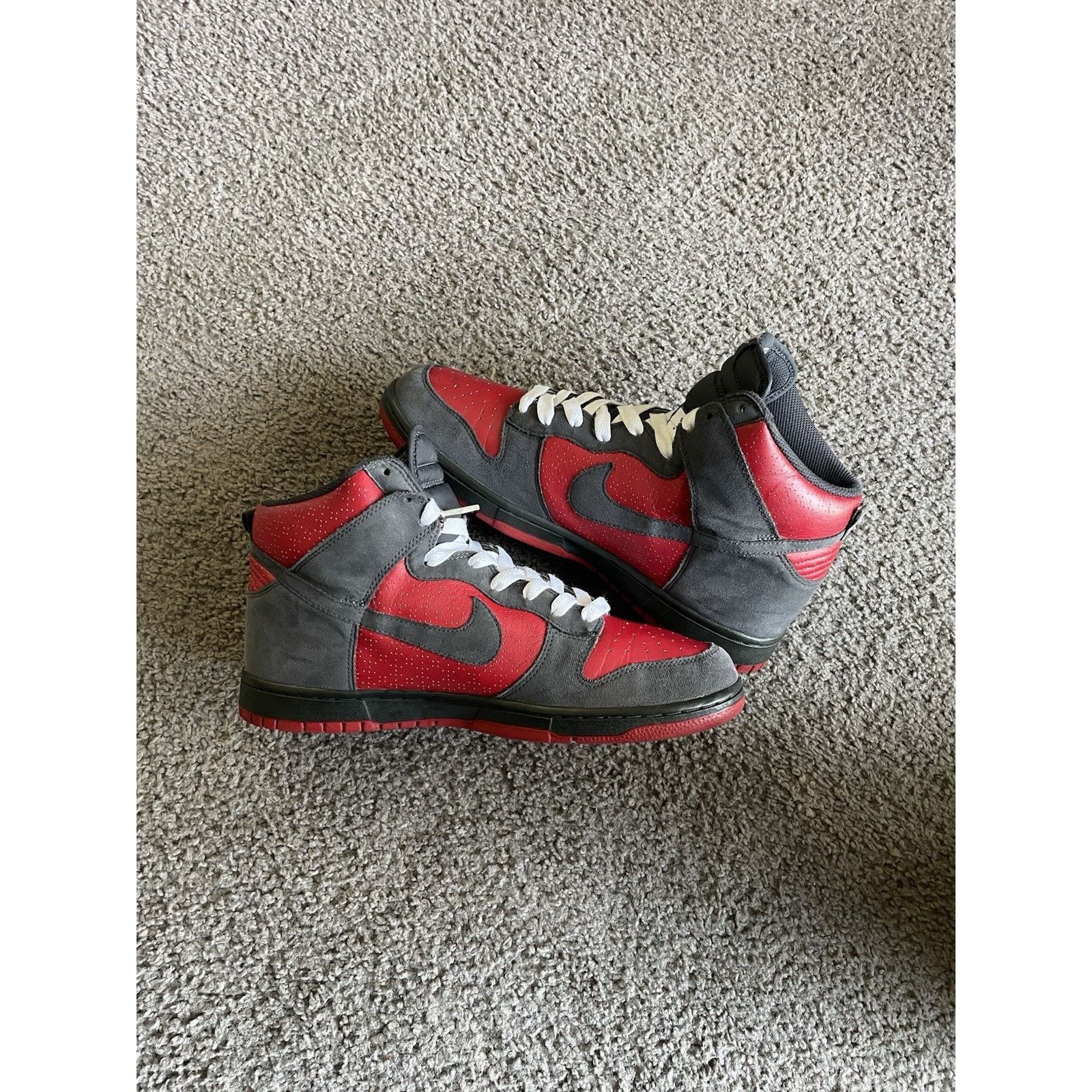 Nike Size 11- Nike Dunk High Ultraman Red (317982-601) 2009 OG Size US 11 / EU 44 - 3 Thumbnail
