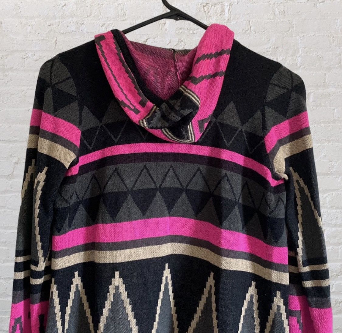 Other HOODED OPEN FRONT DRAPED SWEATER CARDIGAN Size M / US 6-8 / IT 42-44 - 7 Thumbnail