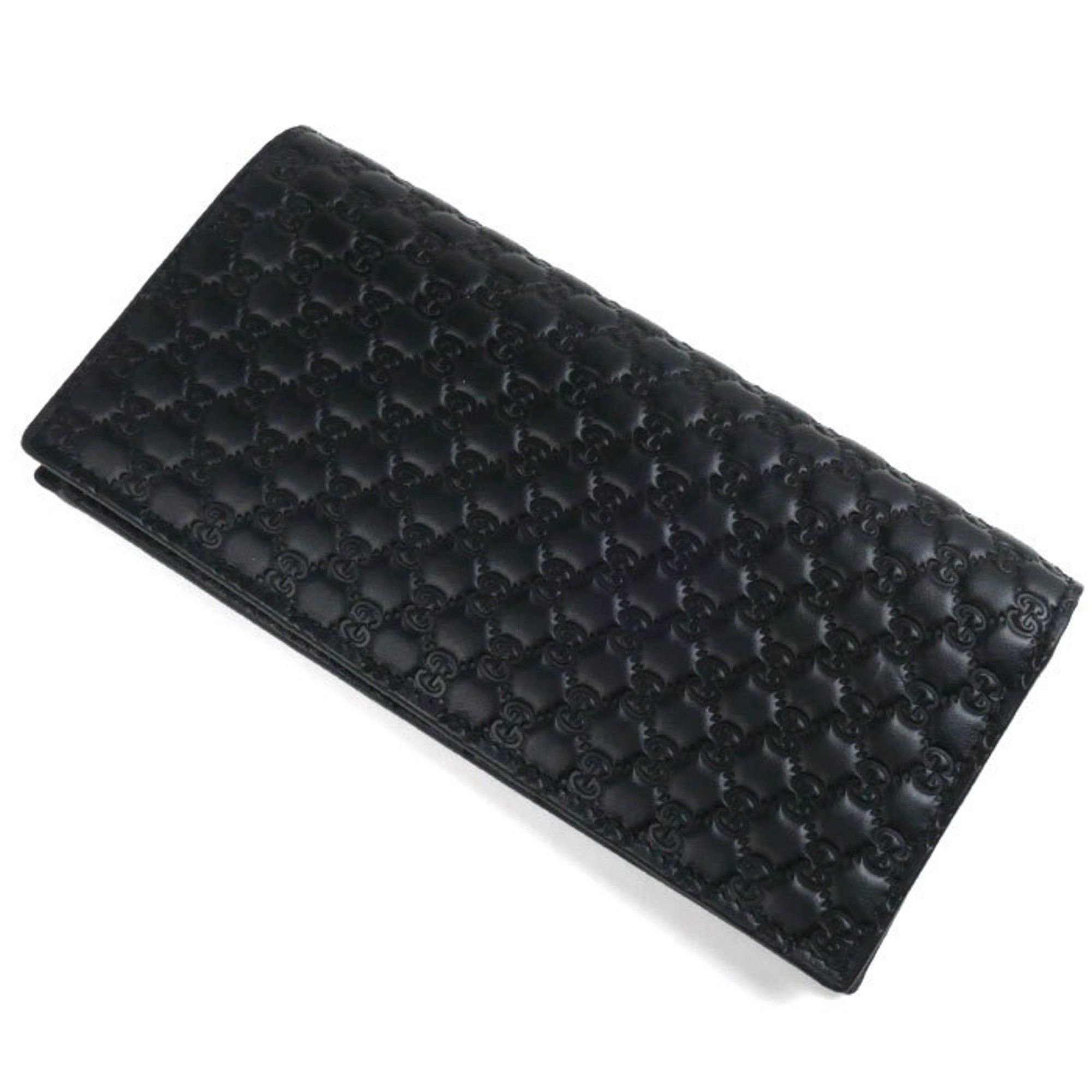 Gucci GUCCI Micro Guccissima Long Wallet Black 544479 Outlet Men's Size ONE SIZE - 1 Thumbnail