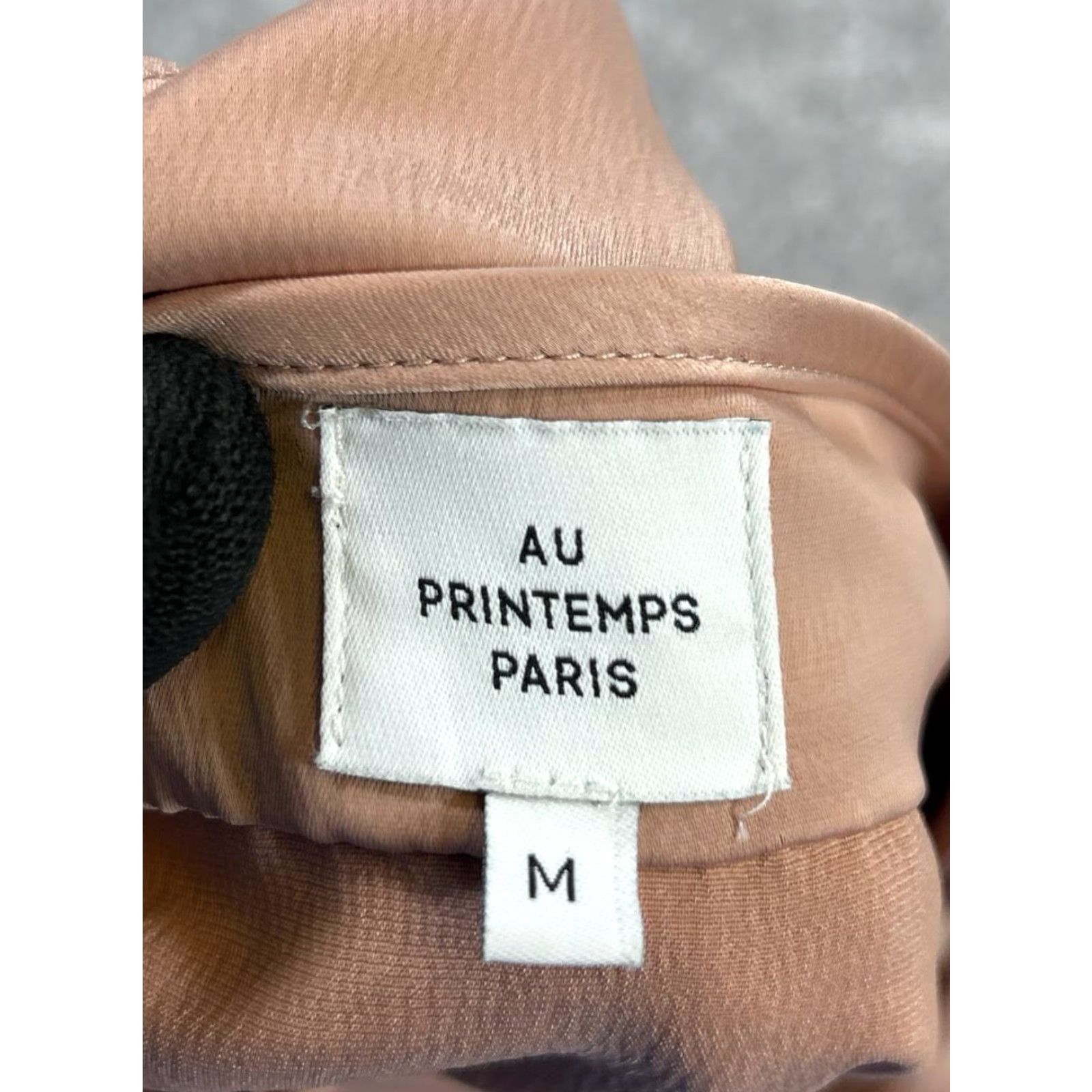 Vintage Au Printemps Paris Dress Womens Medium Brown Blouson Size M / US 6-8 / IT 42-44 - 3 Thumbnail