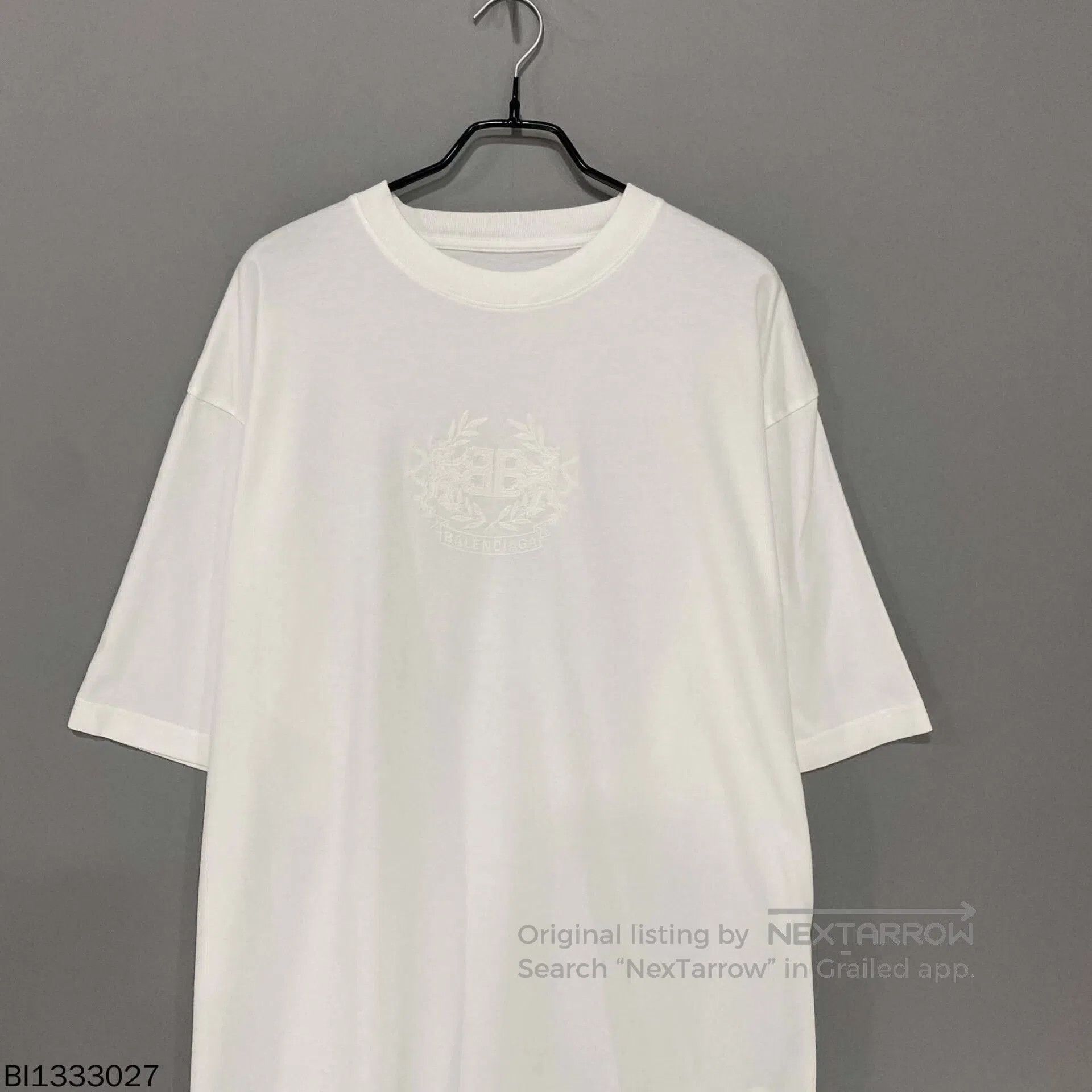 Balenciaga balenciaga short sleeve logo embroidered t-shirt. Size US S / EU 44-46 / 1 - 4 Thumbnail