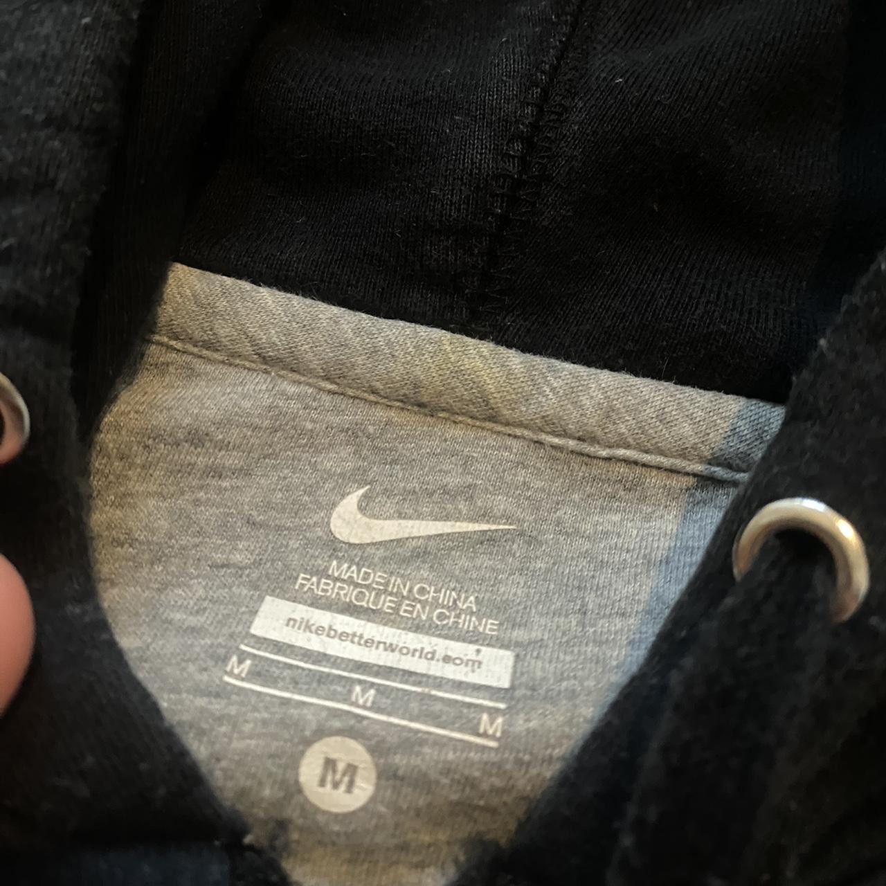 Nike 2000s y2k ZIP Nike black hoodie with white tick Size US M / EU 48-50 / 2 - 4 Thumbnail