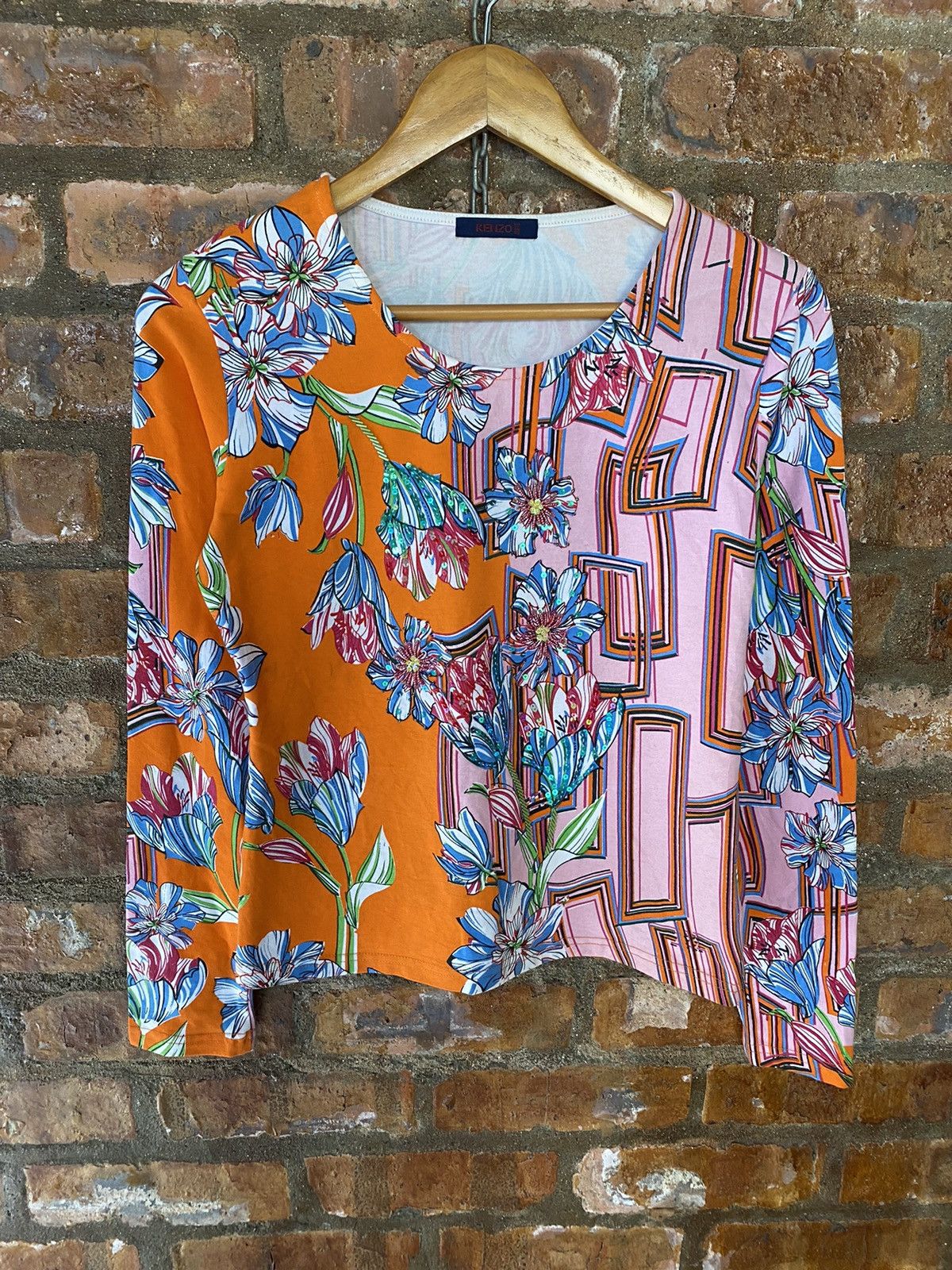 Kenzo × Vintage 2000s Kenzo floral abstract stretch Size S / US 4 / IT 40 - 2 Thumbnail